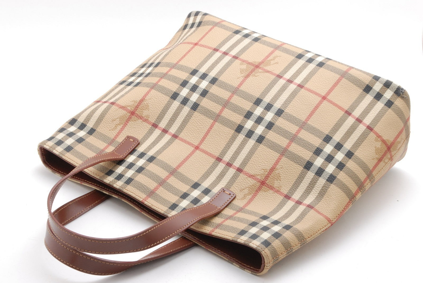 Burberry Nova Tote Bag - Beige, PVC Leather