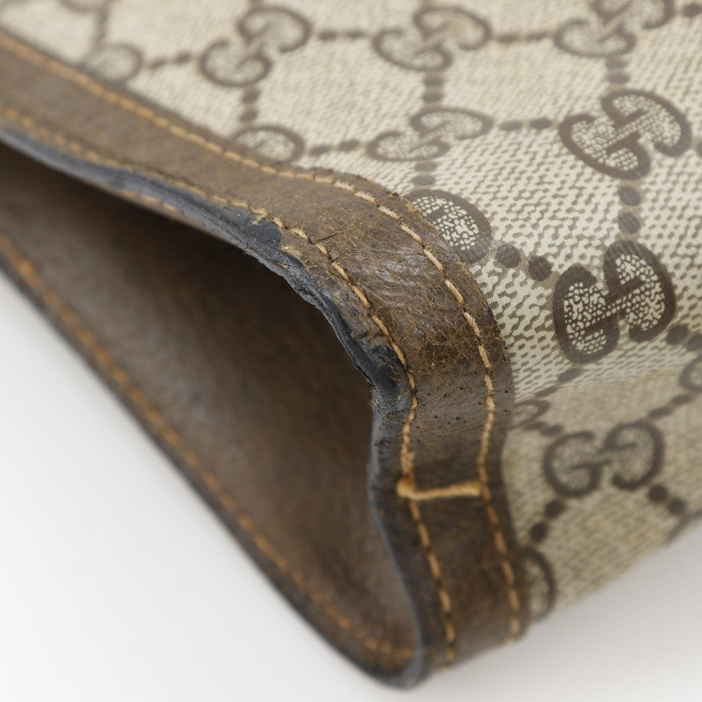 Gucci Sherry Line Clutch Bag - Brown, GG Plus 