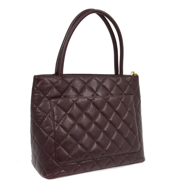 Chanel Medallion Tote Handbag - Brown, Calfskin