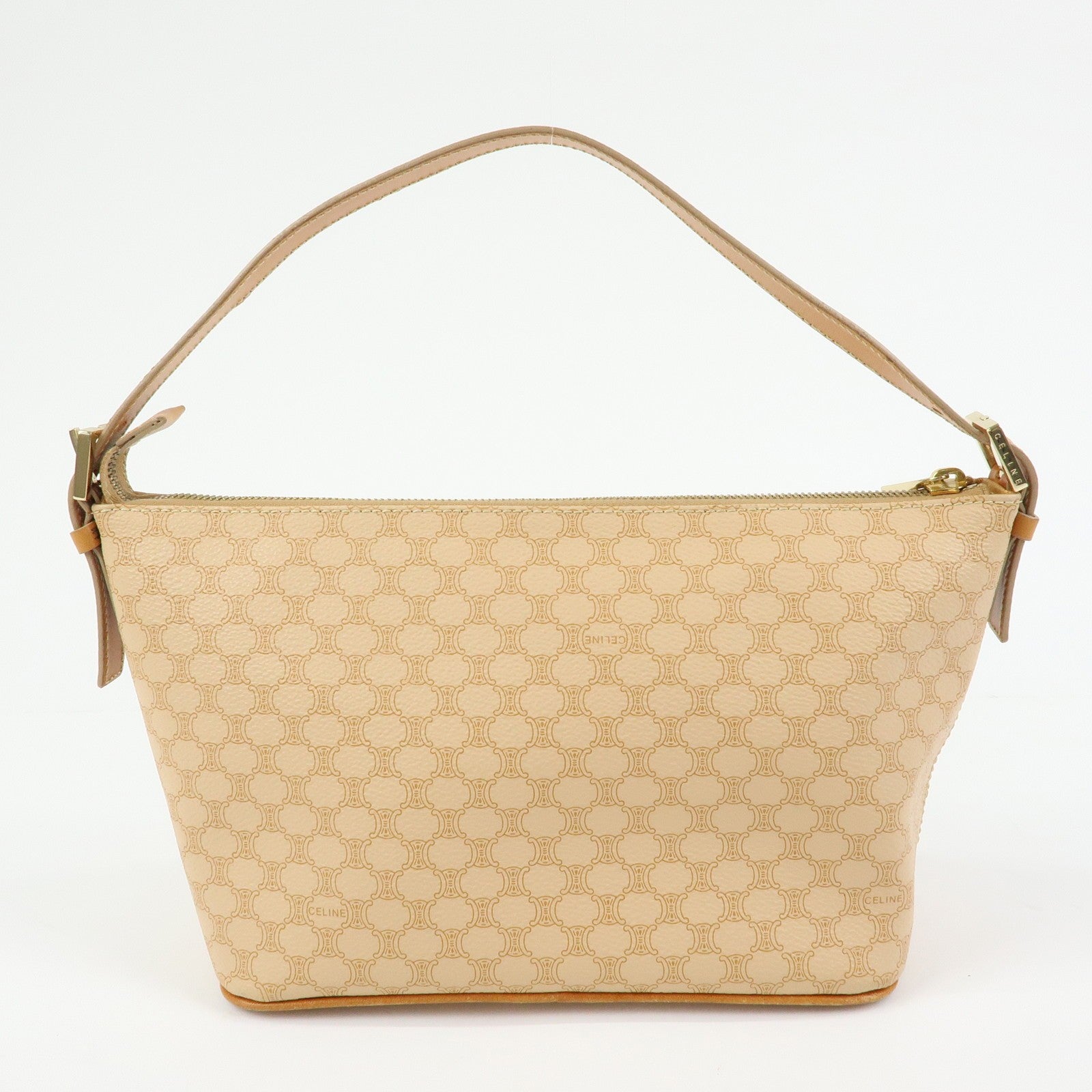 Celine Macadam Hand Bag - Beige, PVC Leather