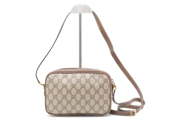 Gucci GG Shoulder Bag - Beige Brown, PVC Leather