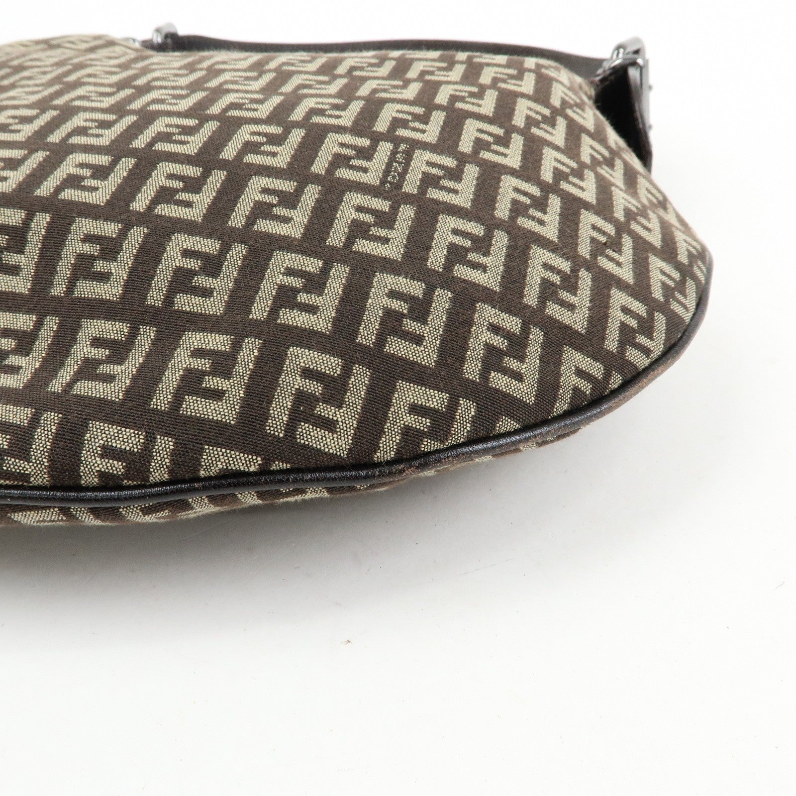 Fendi Shoulder Bag - Dark Brown, Canvas and Leather