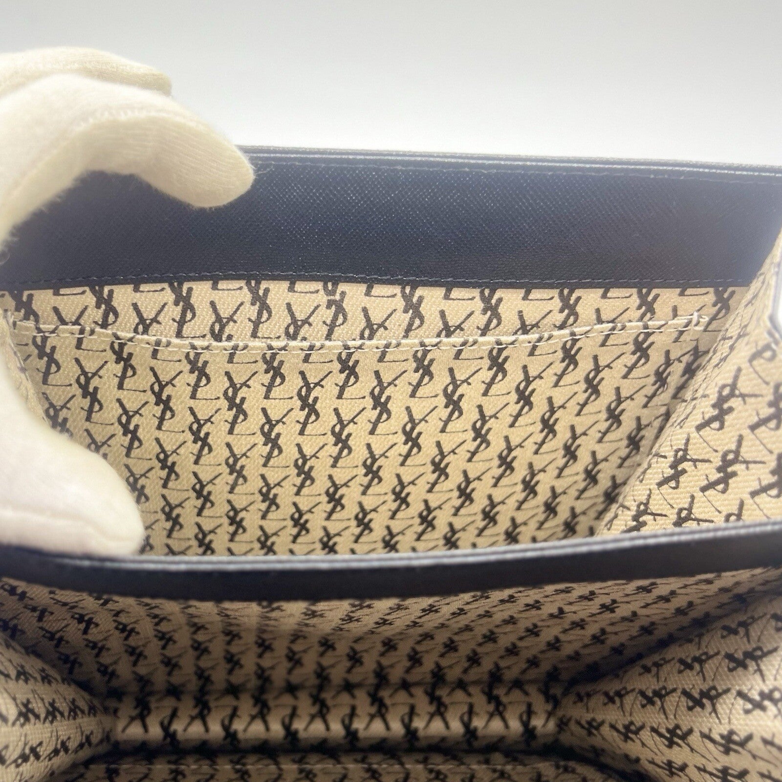 Saint Laurent YSL Shoulder Bag - Black, Leather 