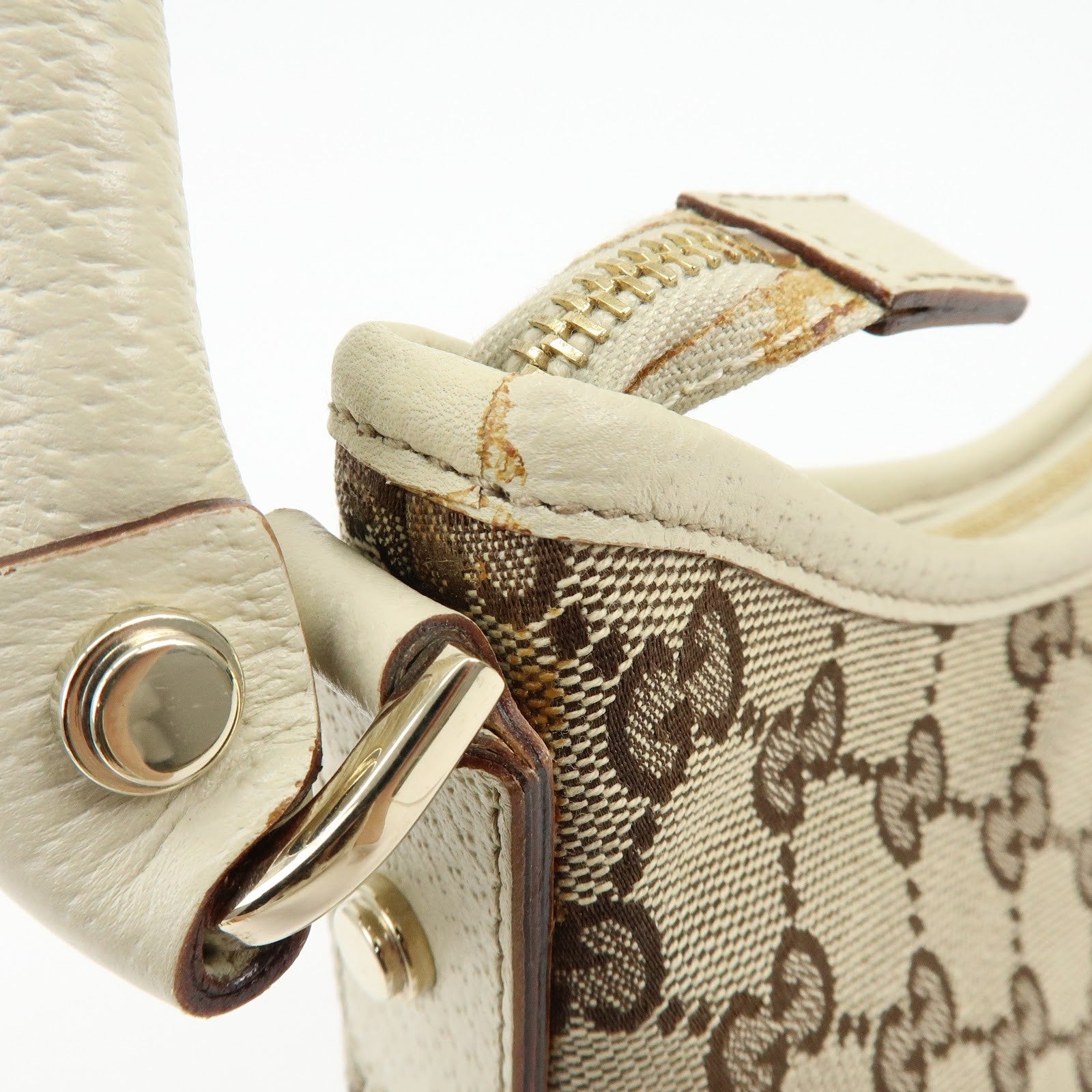 Gucci Abbey Hobo Shoulder Bag - Beige, GG Canvas and Leather