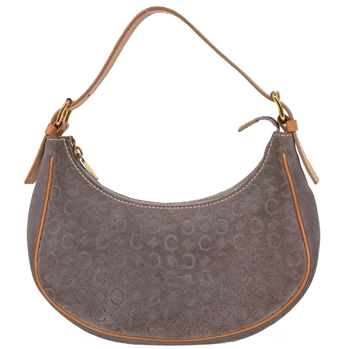 Celine Macadam Handbag - Gray, Suede