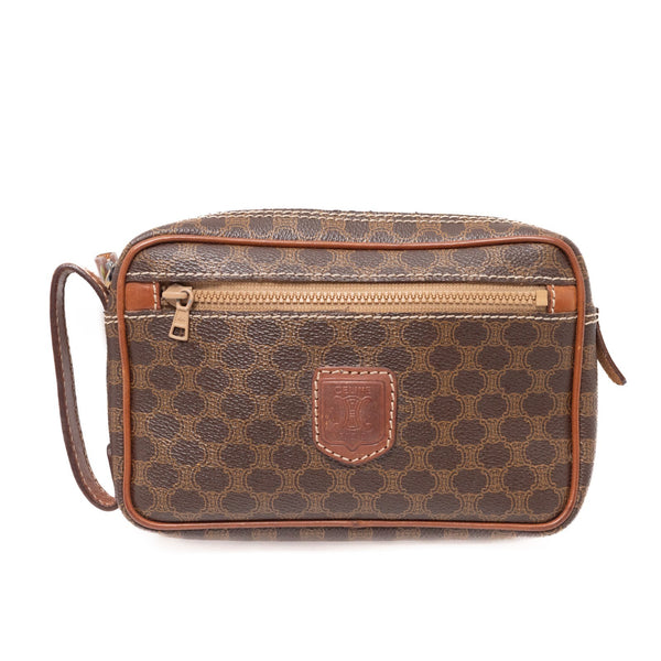 Celine Macadam Purse - Brown, Leather PVC 