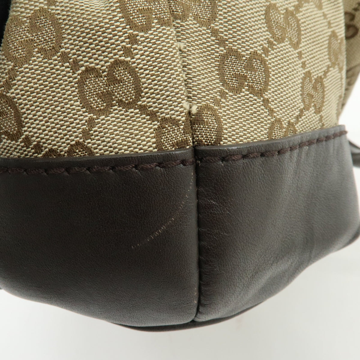 Gucci 2Way Bag - Beige Brown, GG Canvas Leather