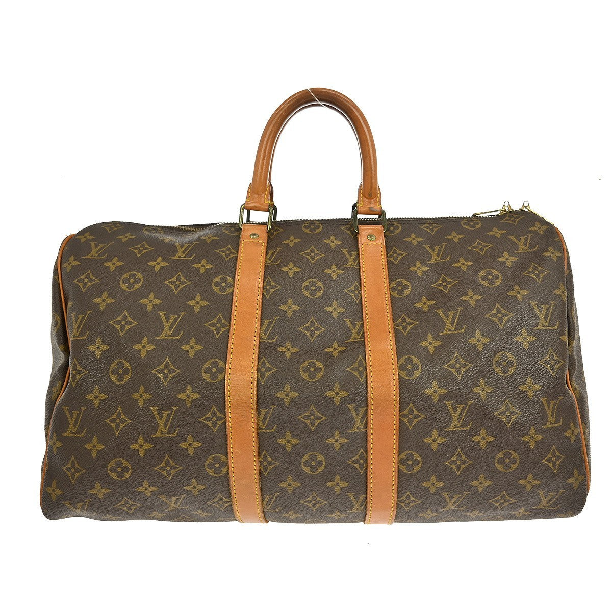 Louis Vuitton Keepall 45 Duffle Handbag - Brown, Leather