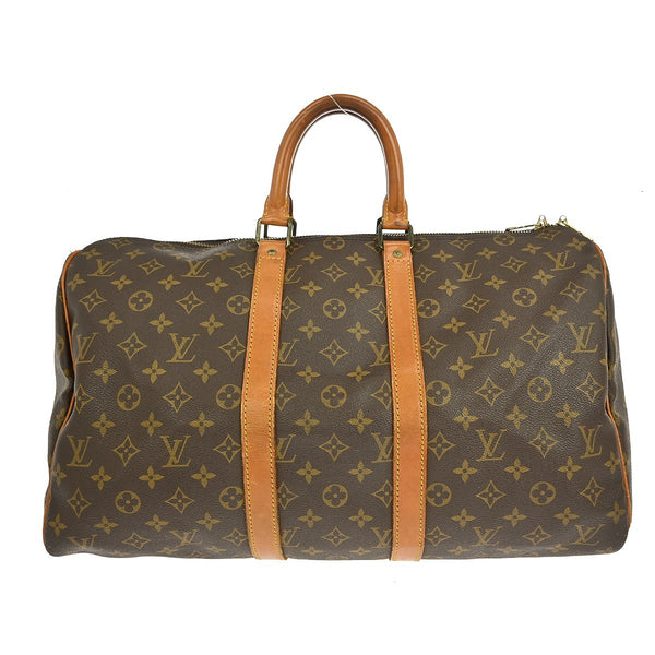 Louis Vuitton Keepall 45 Duffle Handbag - Brown, Leather 