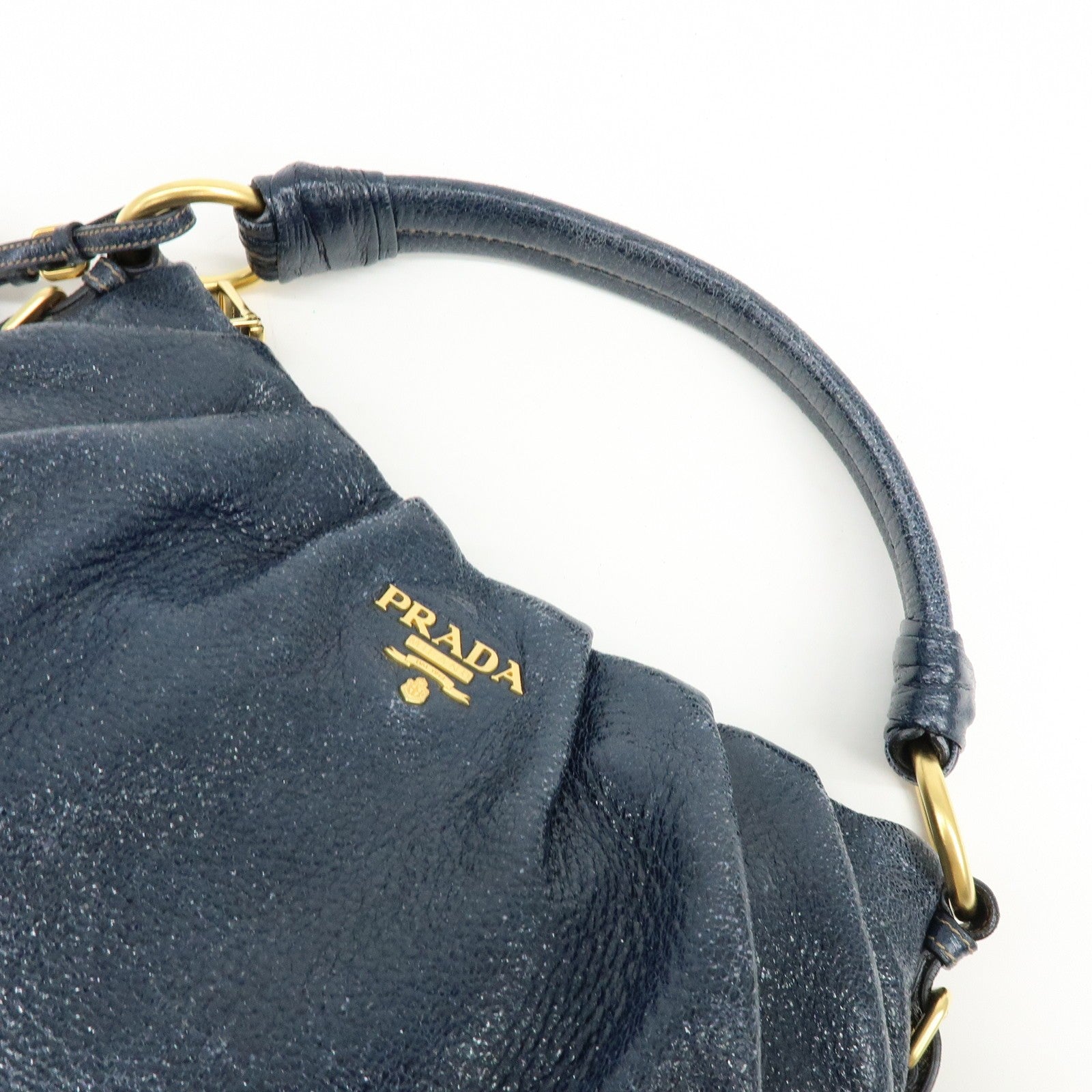 Prada Shoulder Bag - Navy, Leather