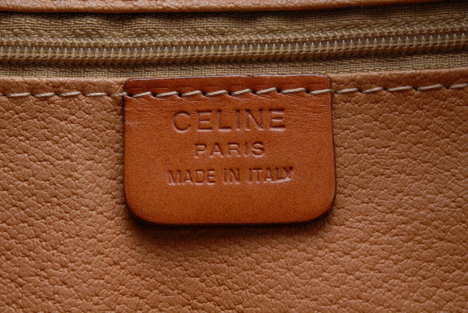 Celine Macadam Boston Hand Bag - Brown, PVC Leather