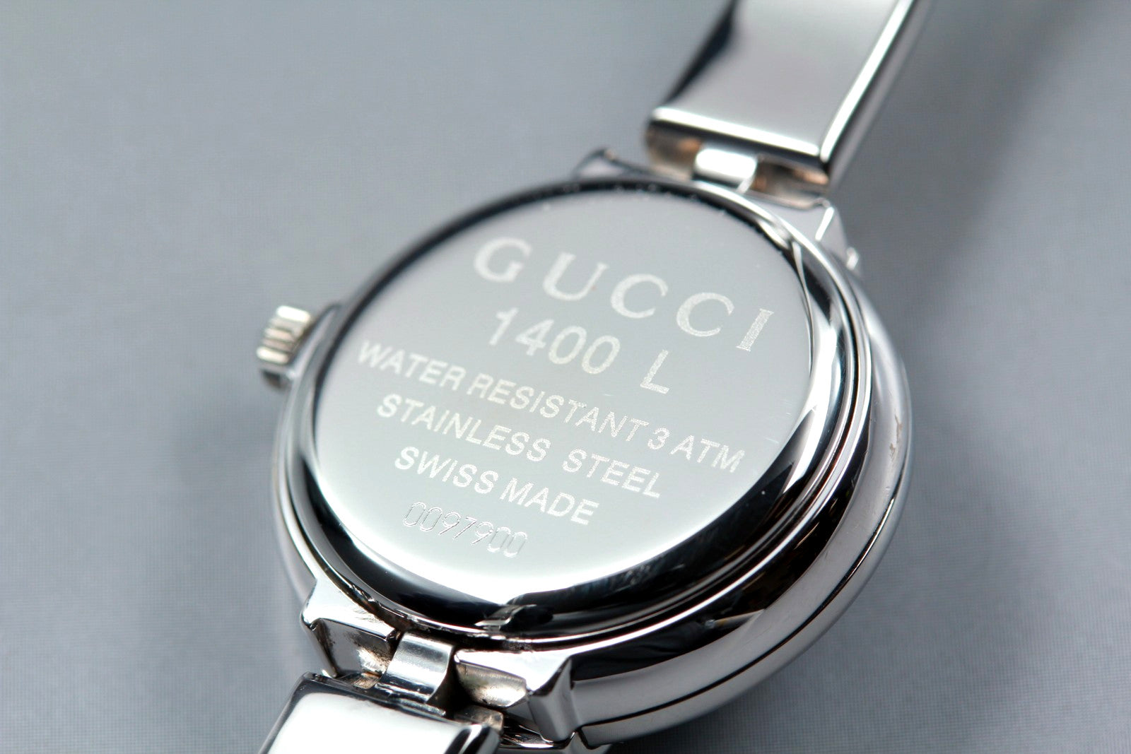 Gucci 1400L Watch - Black, Stainless Steel 