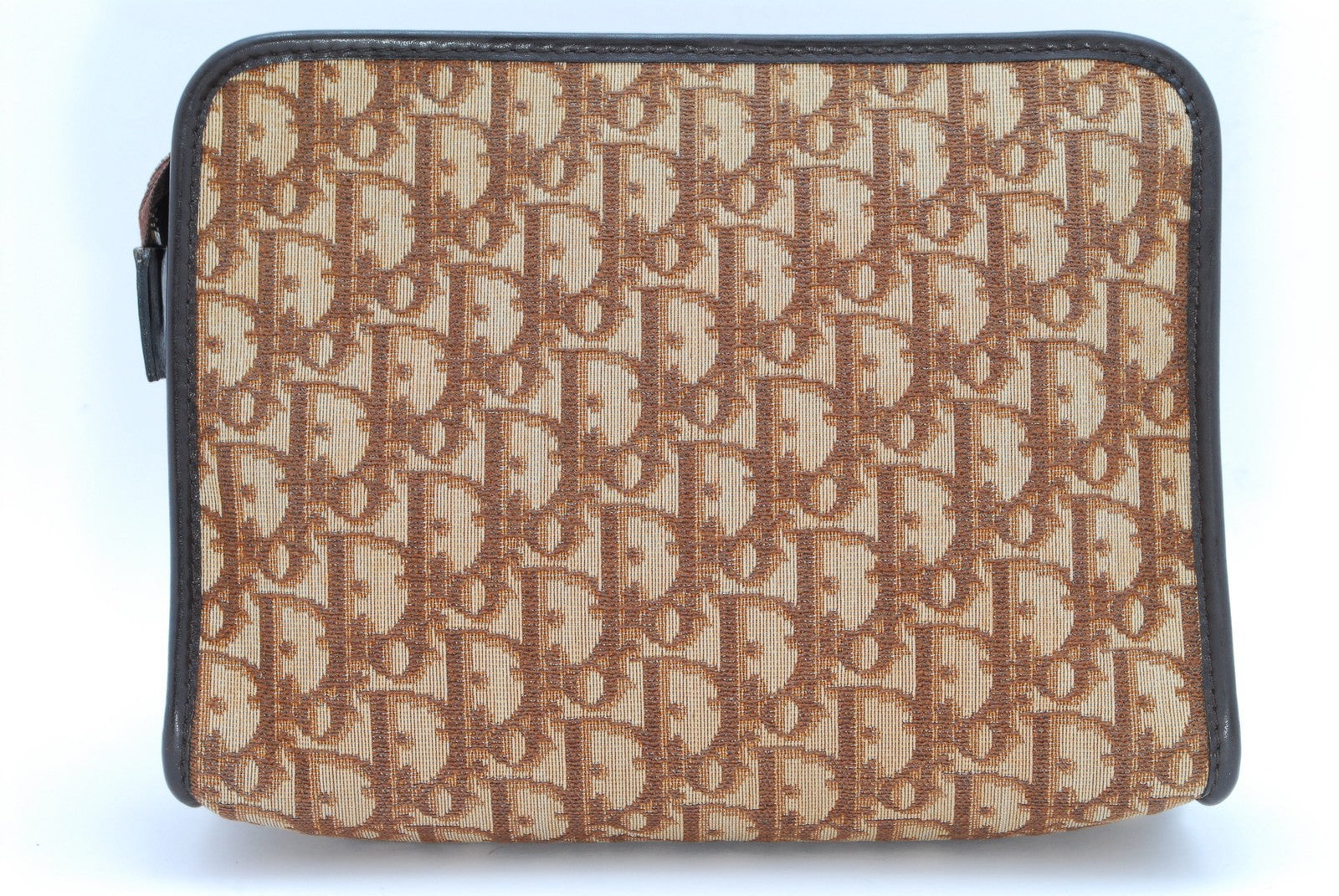 Christian Dior Trotter Clutch Bag - Brown, Canvas Leather