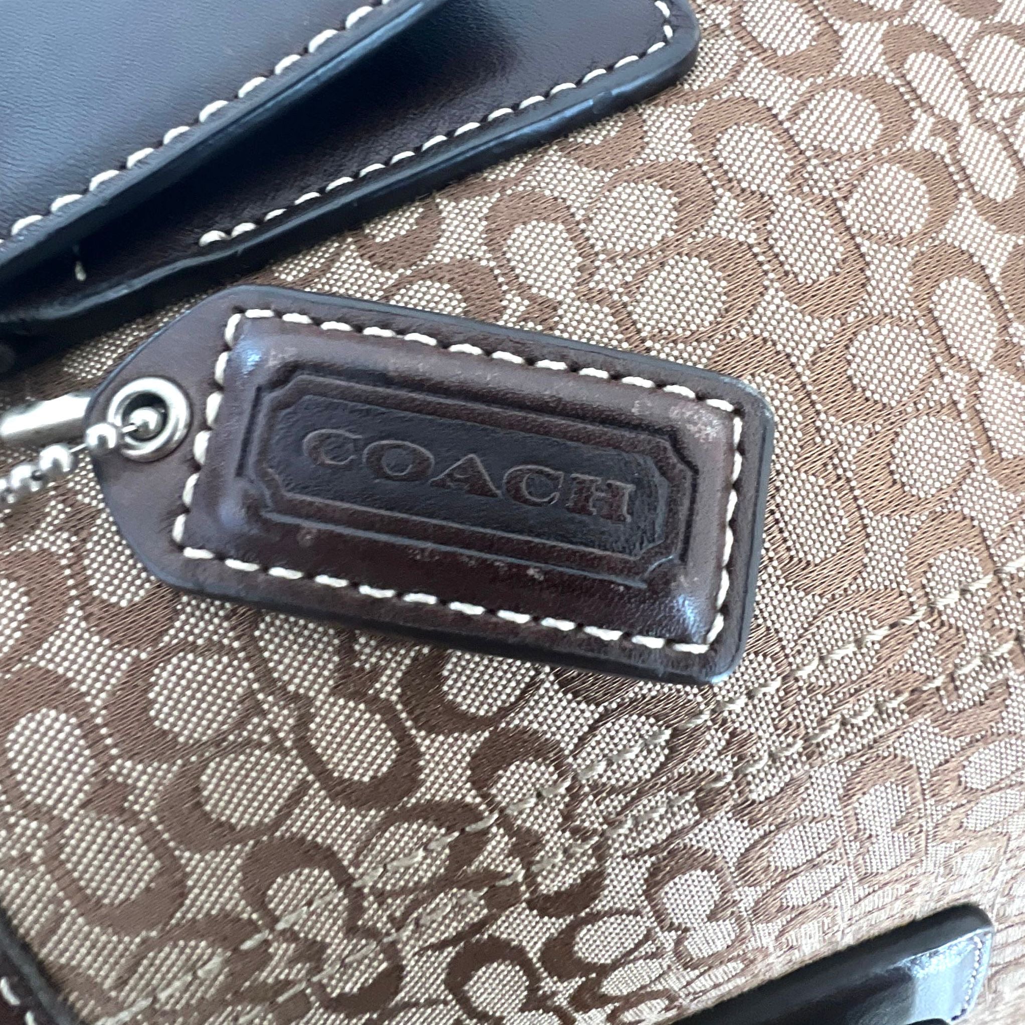 Coach Signature Brown Bag