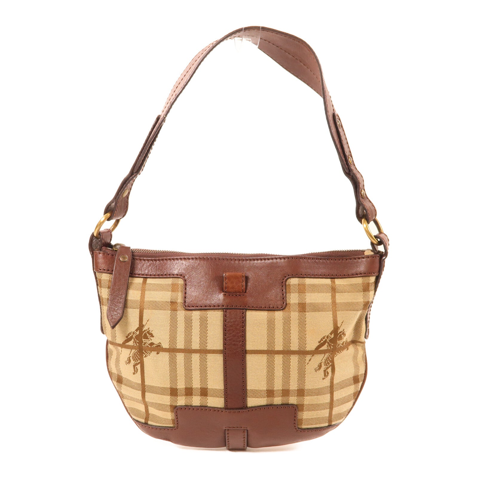 Burberry GHW Shoulder Bag - Brown, Canvas