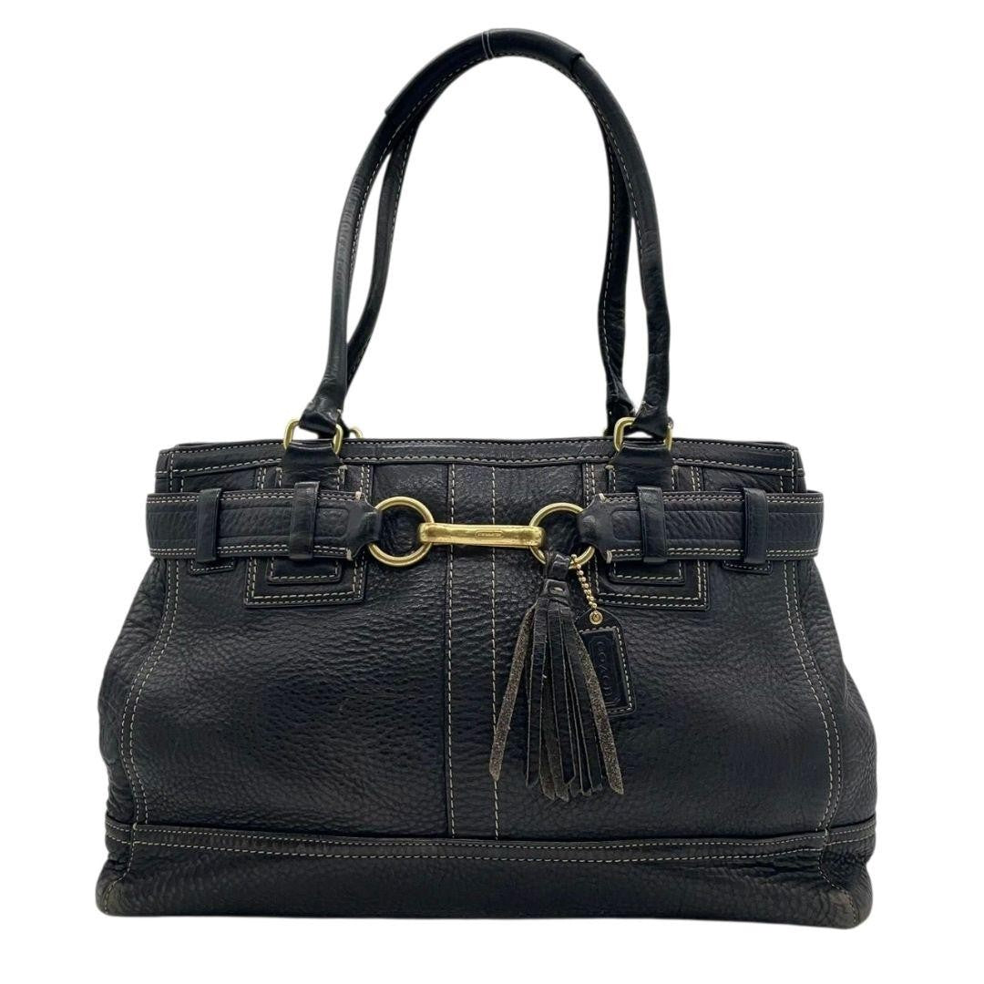 Coach T8 Handbag - Black, Leather
