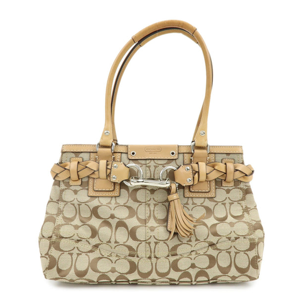 Coach Tote Bag - Brown, Canvas Leather