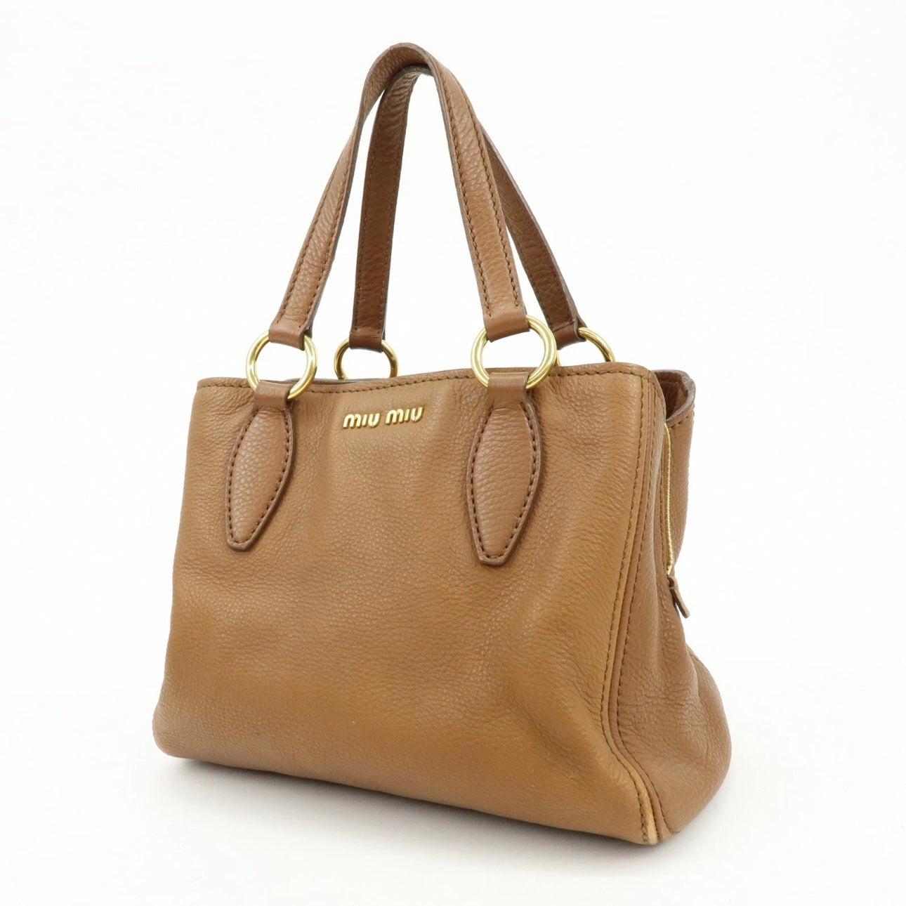 MIU MIU Leather Vitello Caribu Bag