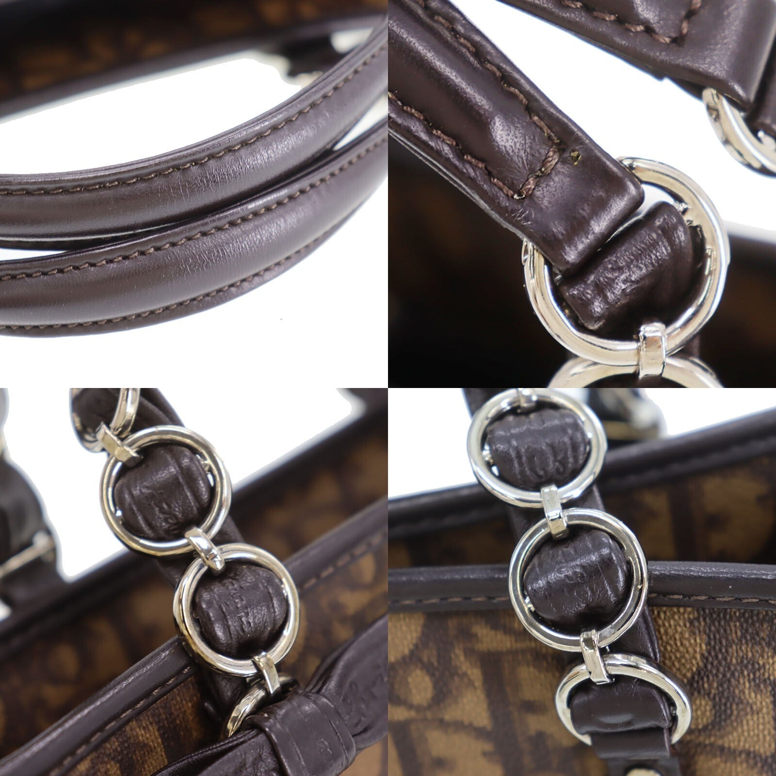 Christian Dior Trotter Handbag - Brown, PVC