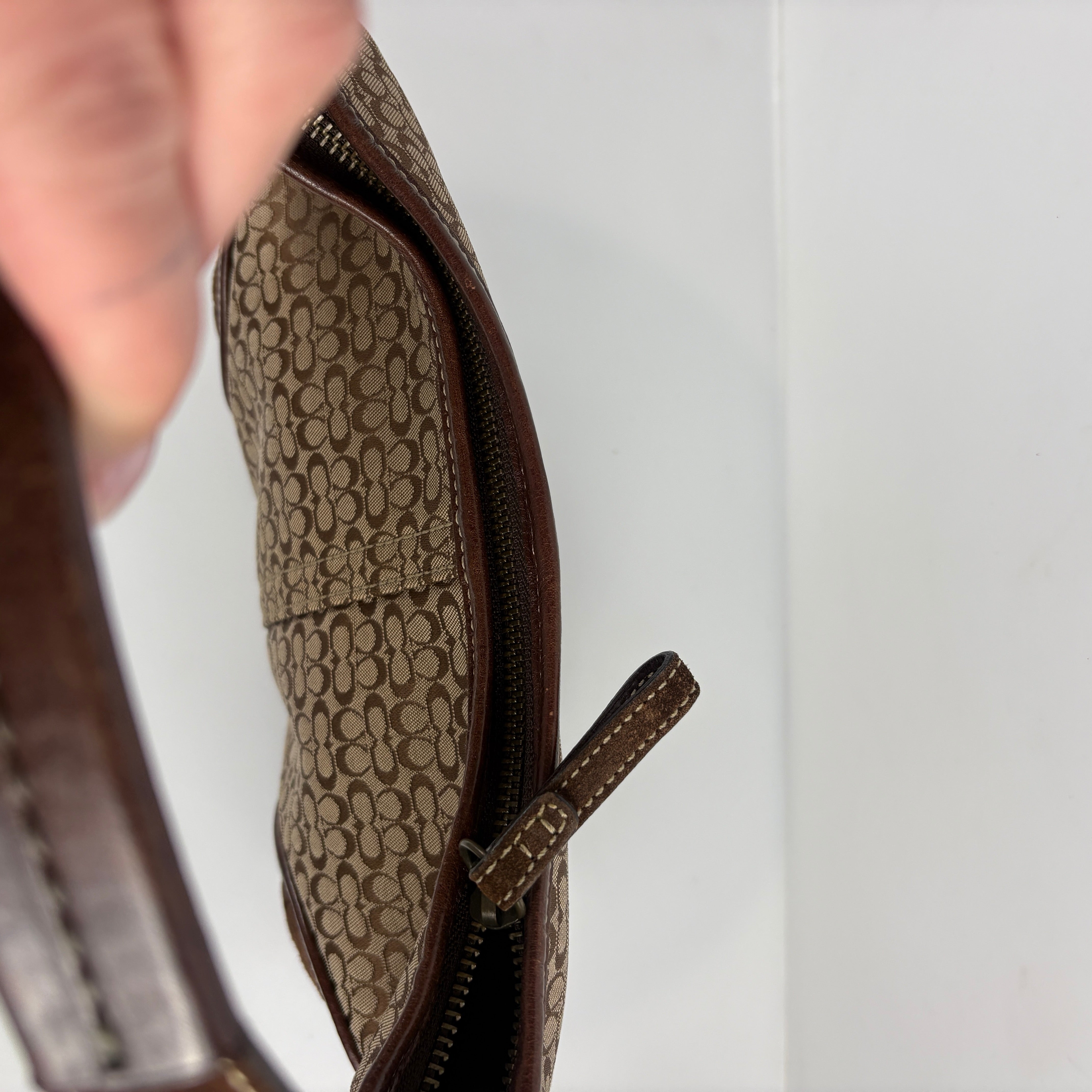 Coach Signature Suede Bag