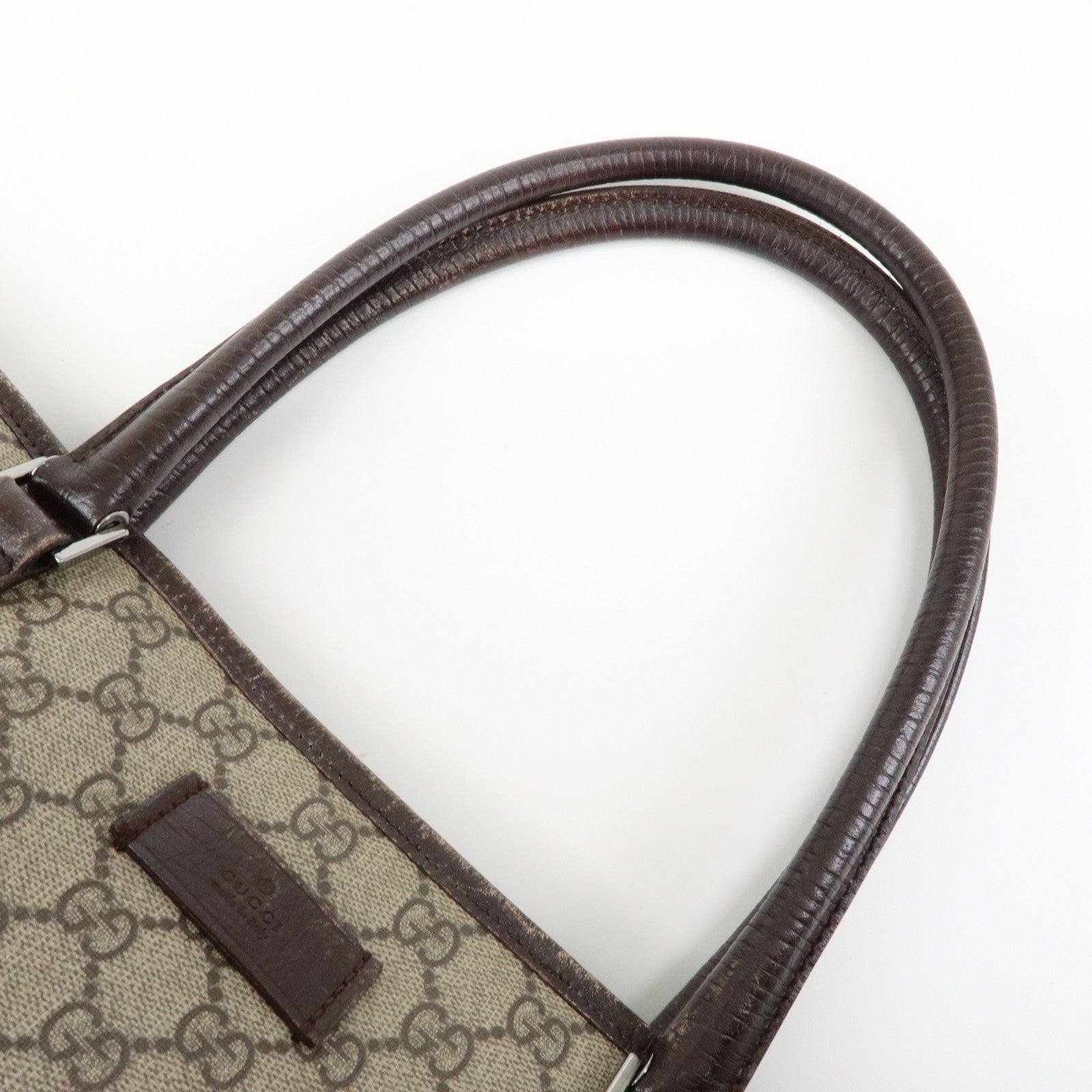 Gucci Supreme Tote Bag - Beige, GG Supreme Leather