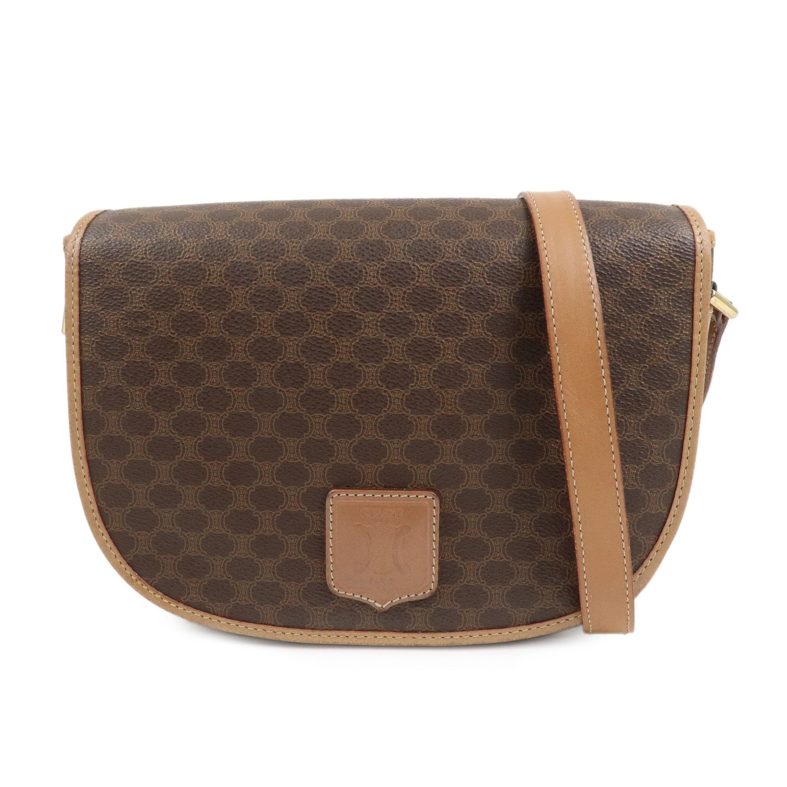 Celine Macadam Shoulder Bag - Brown, PVC