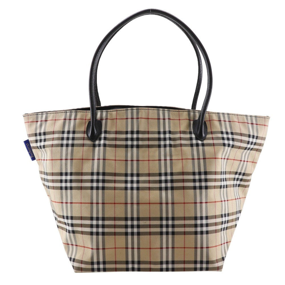 Burberry Blue Label Nova Check Tote Bag - Beige, Nylon