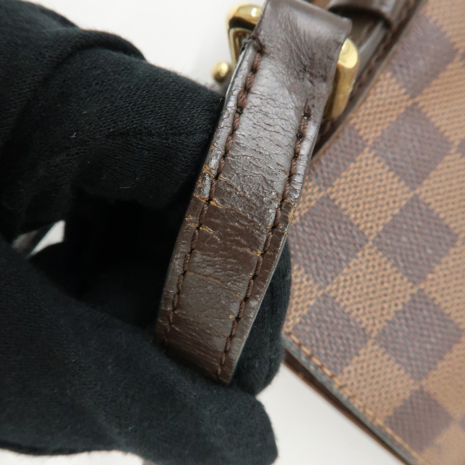 Louis Vuitton Damier Ebene Cabas Rivington Canvas Shoulder Bag