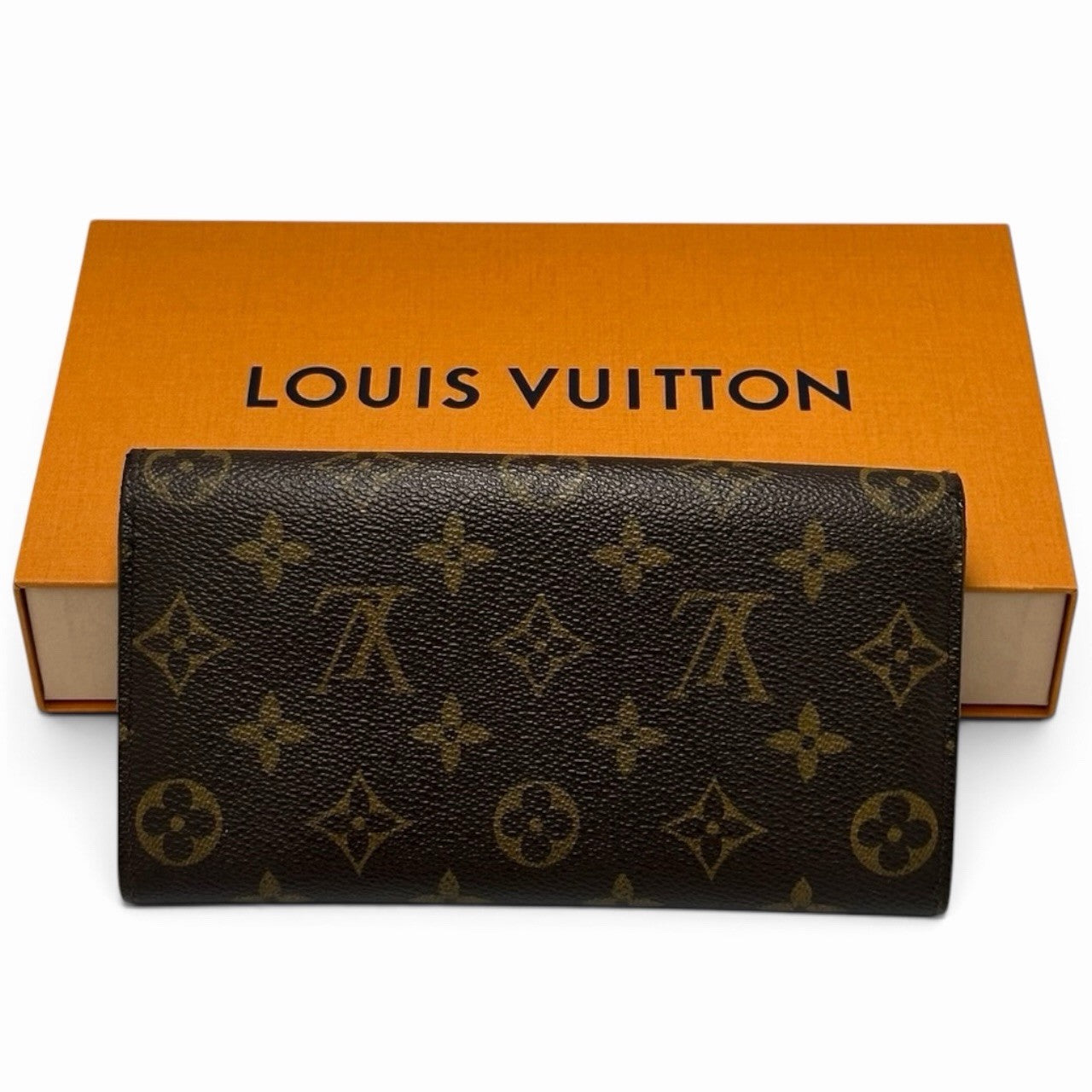 Louis Vuitton Portefeuille Sarah Long Wallet - Brown, Leather