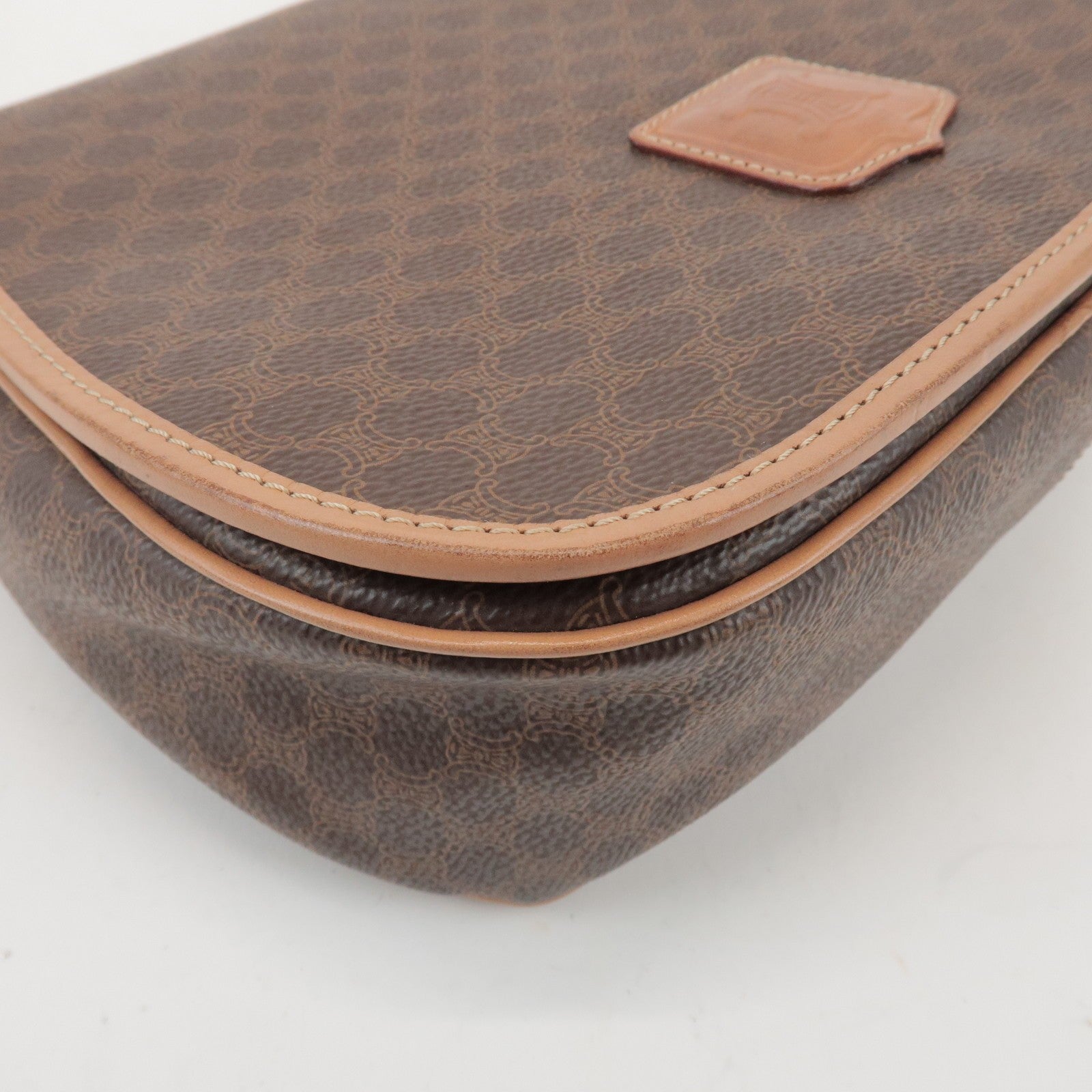 Celine Macadam Shoulder Bag - Brown, PVC Leather 
