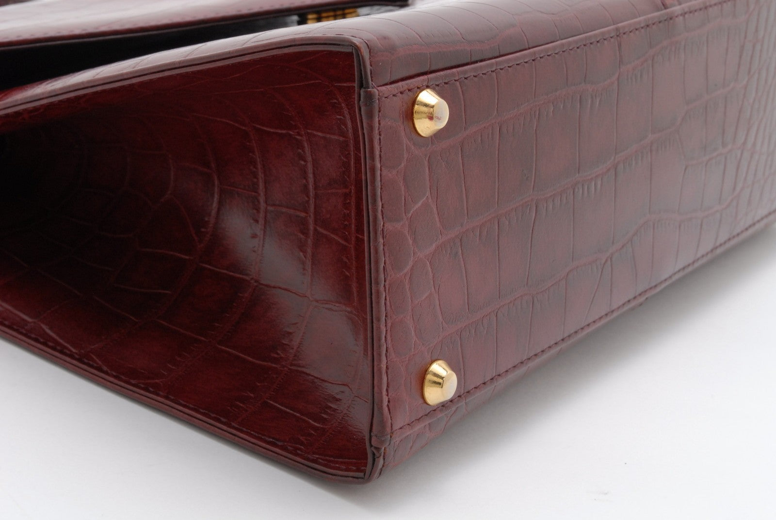 Yves Saint Laurent YSL Shoulder Bag Top Handle Handbag - Bordeaux, Leather