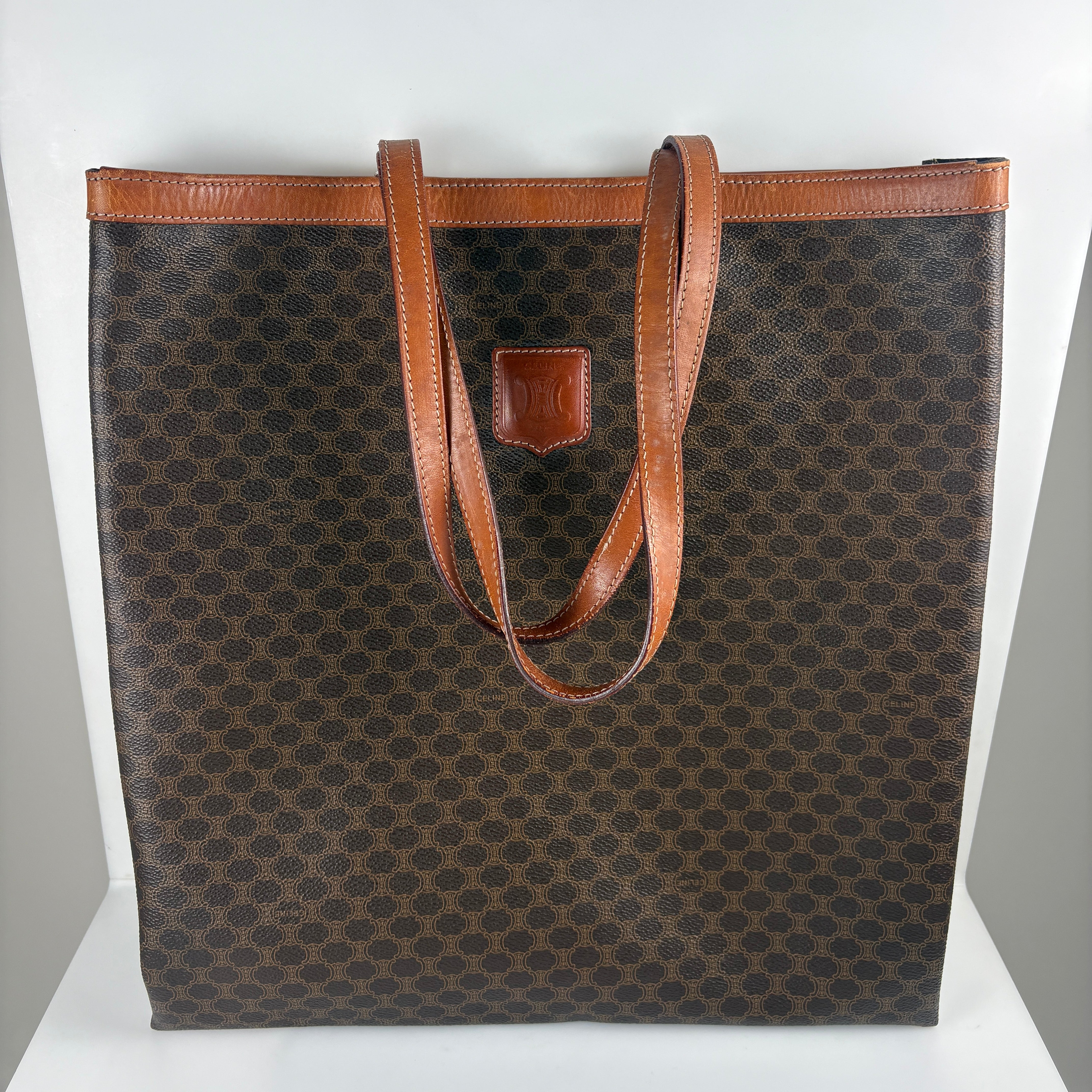 Celine Macadam tote bag- brown