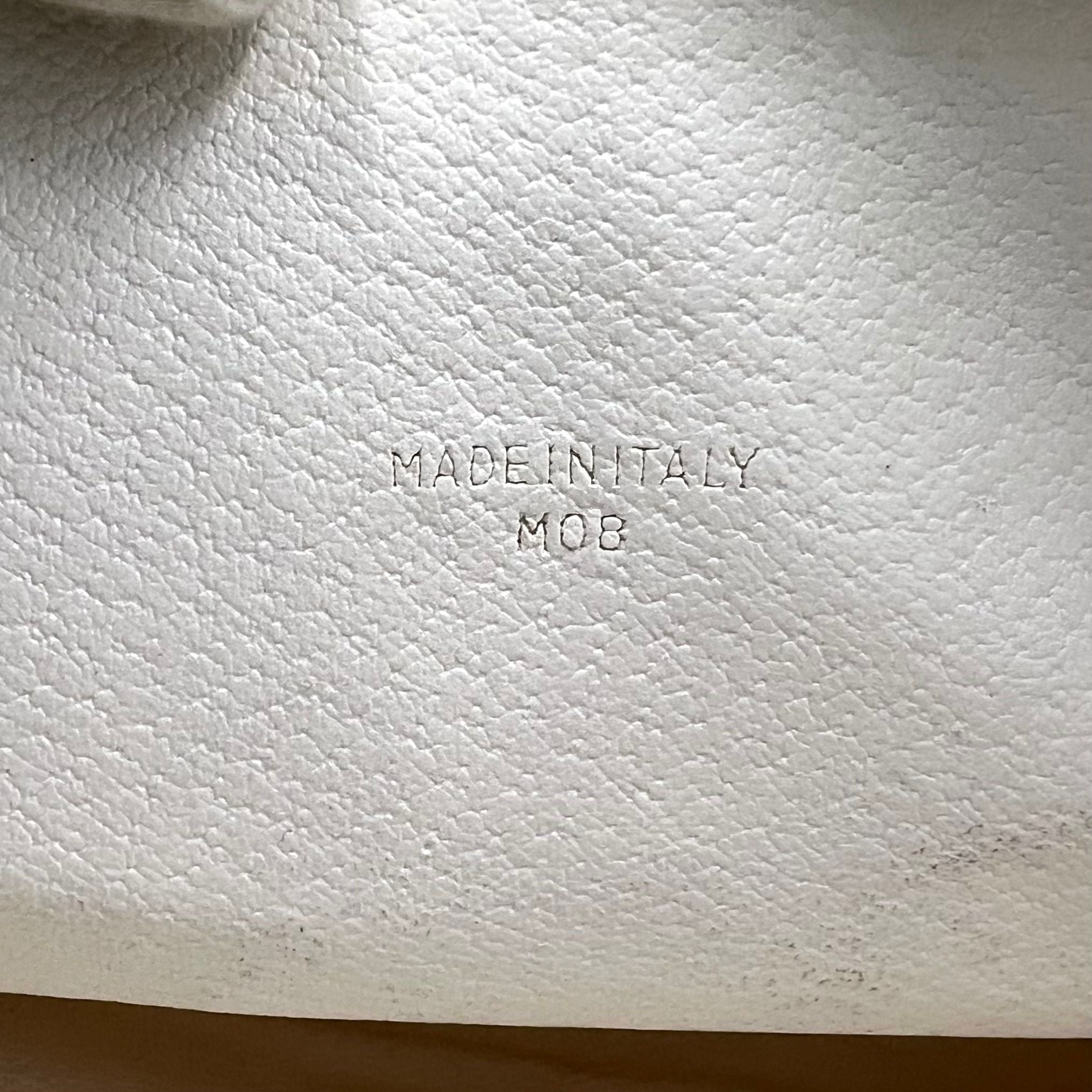 Celine macadam white clutch