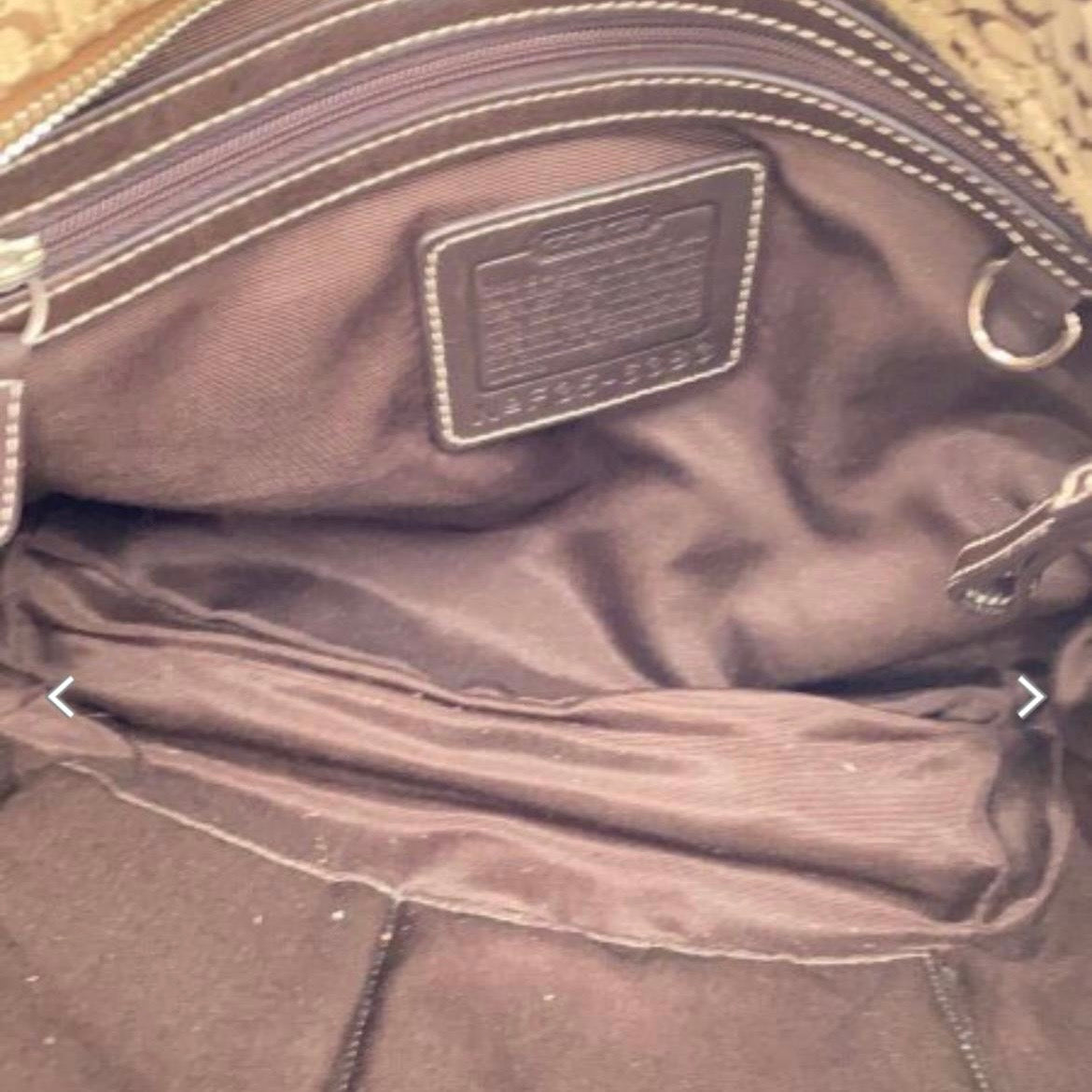 Coach Signature Brown Bag