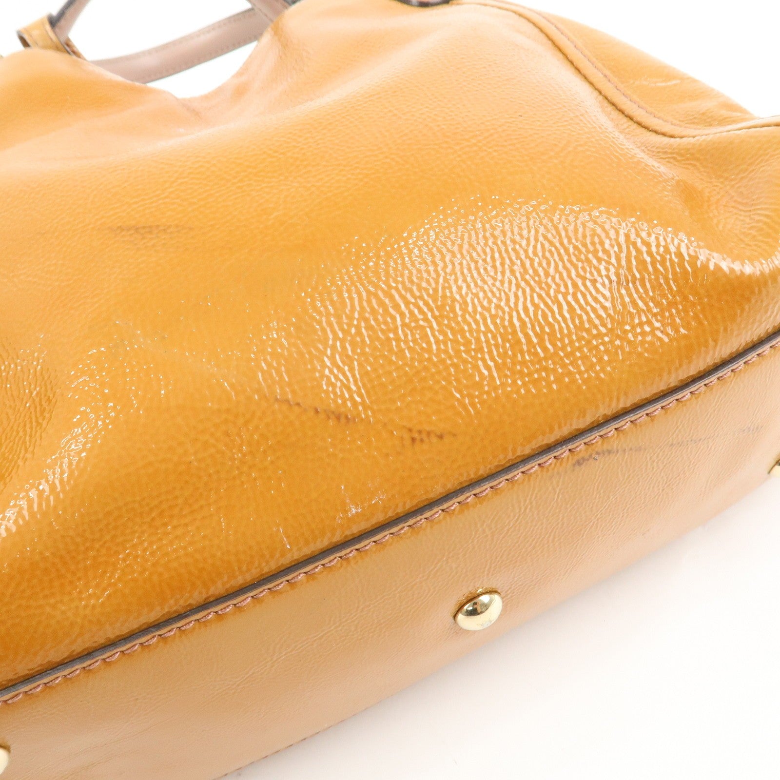 Gucci Soho Interlocking G 2Way Bag - Brown, Patent Leather