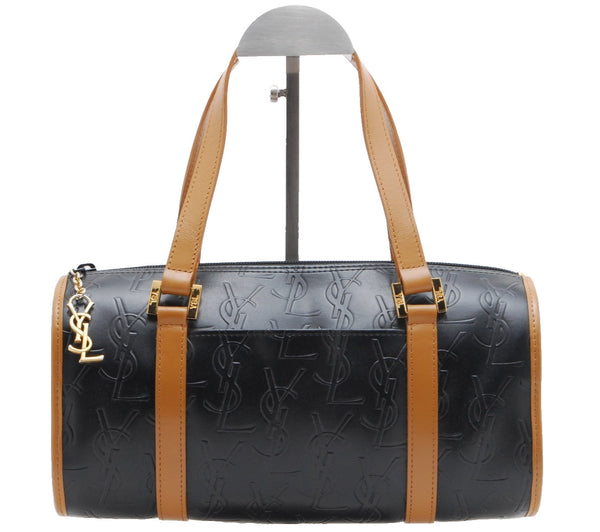 Saint Laurent Yves Shoulder Bag - Black Brown, PVC Leather 