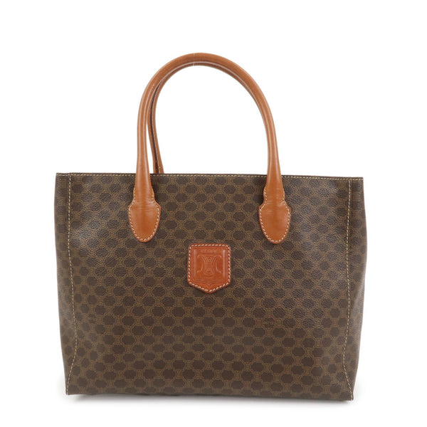 Celine Macadam Hand Bag - Brown, PVC Leather 