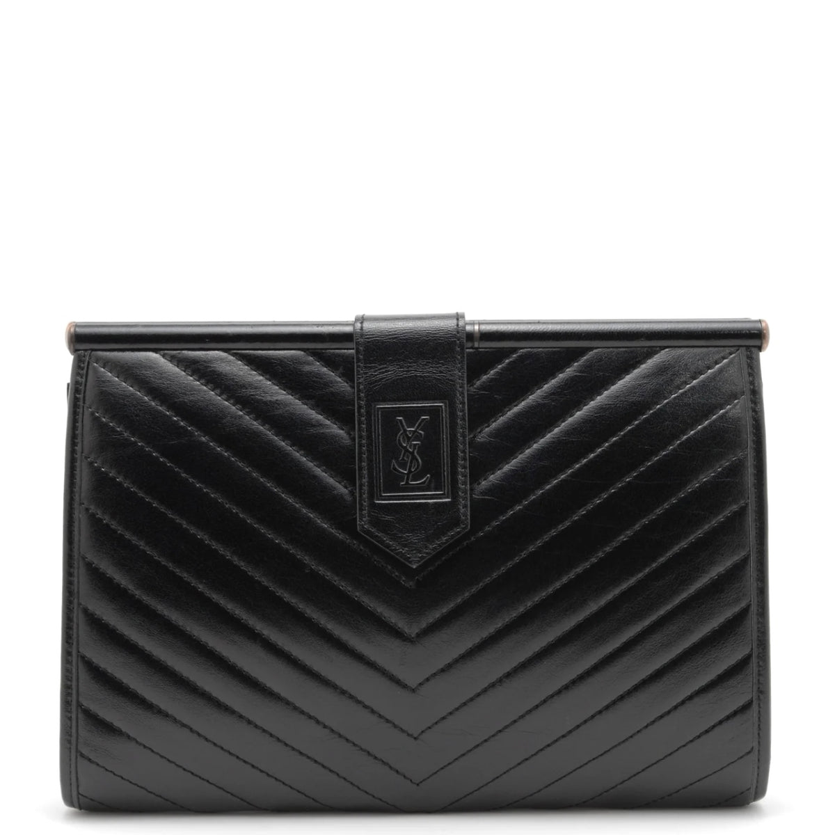 Saint Laurent Yves Saint Laurent Clutch Bag - Black, Leather