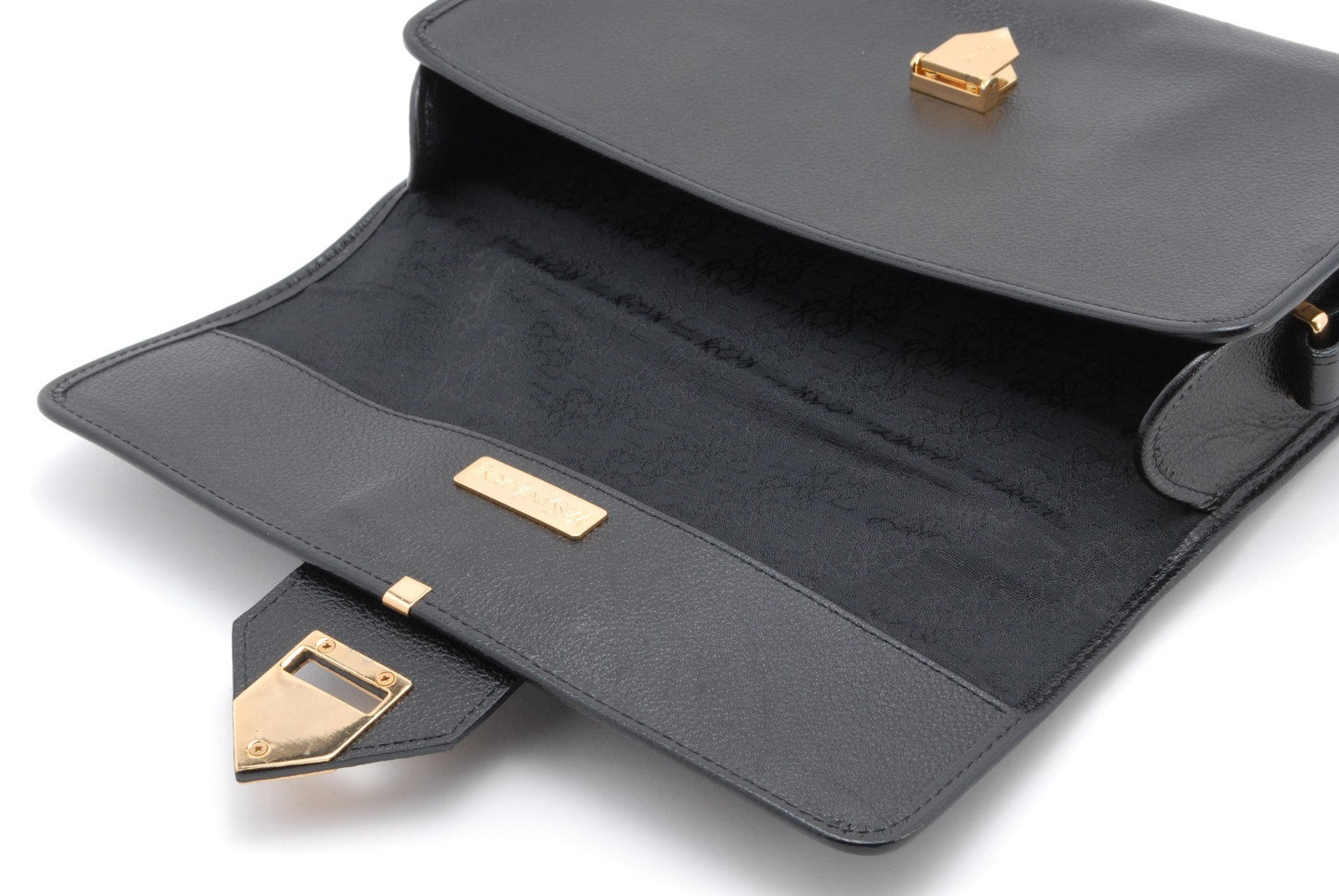 Saint Laurent Cassandra Shoulder Bag - Black, Leather