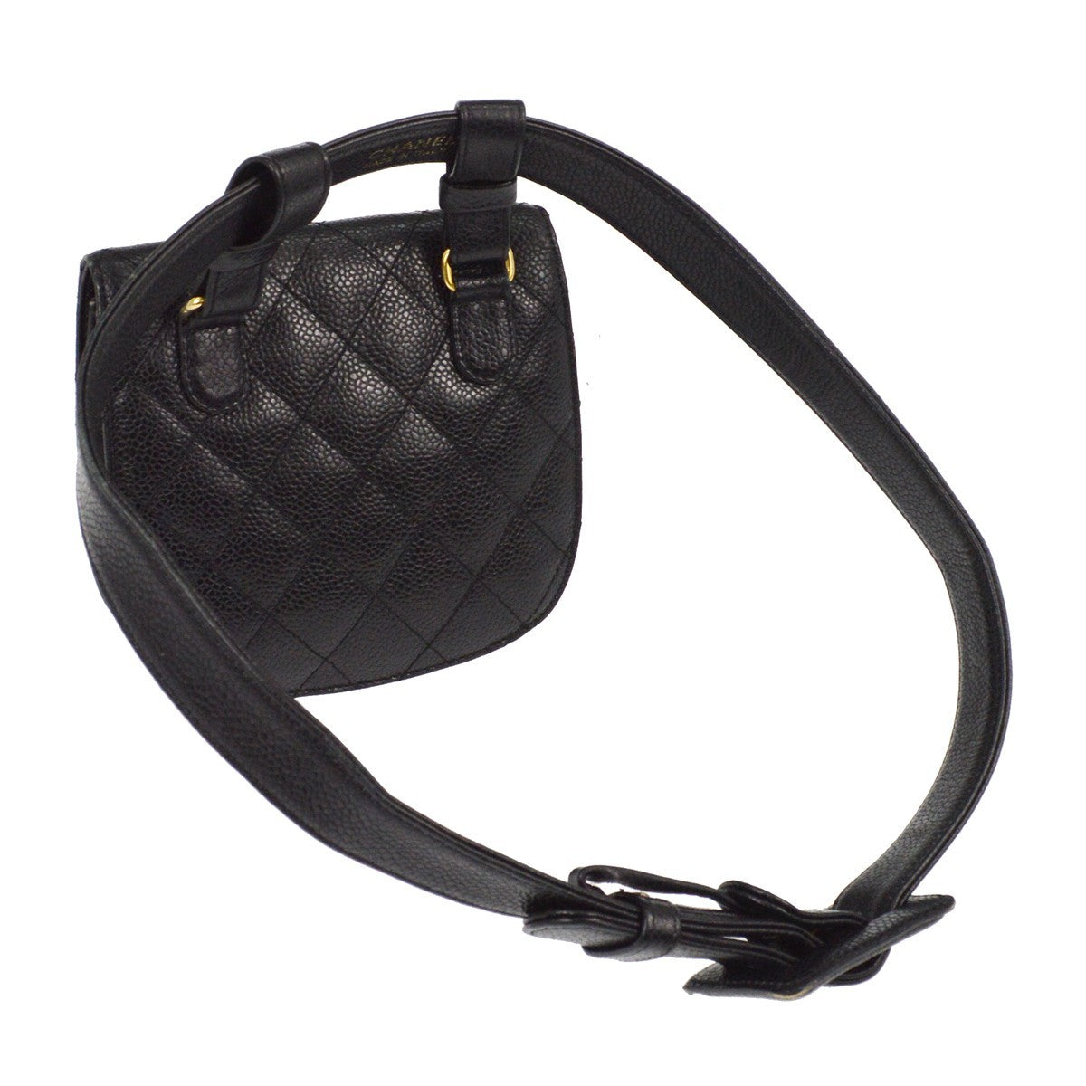 Chanel Bum Bag - Black, Caviar Skin Leather