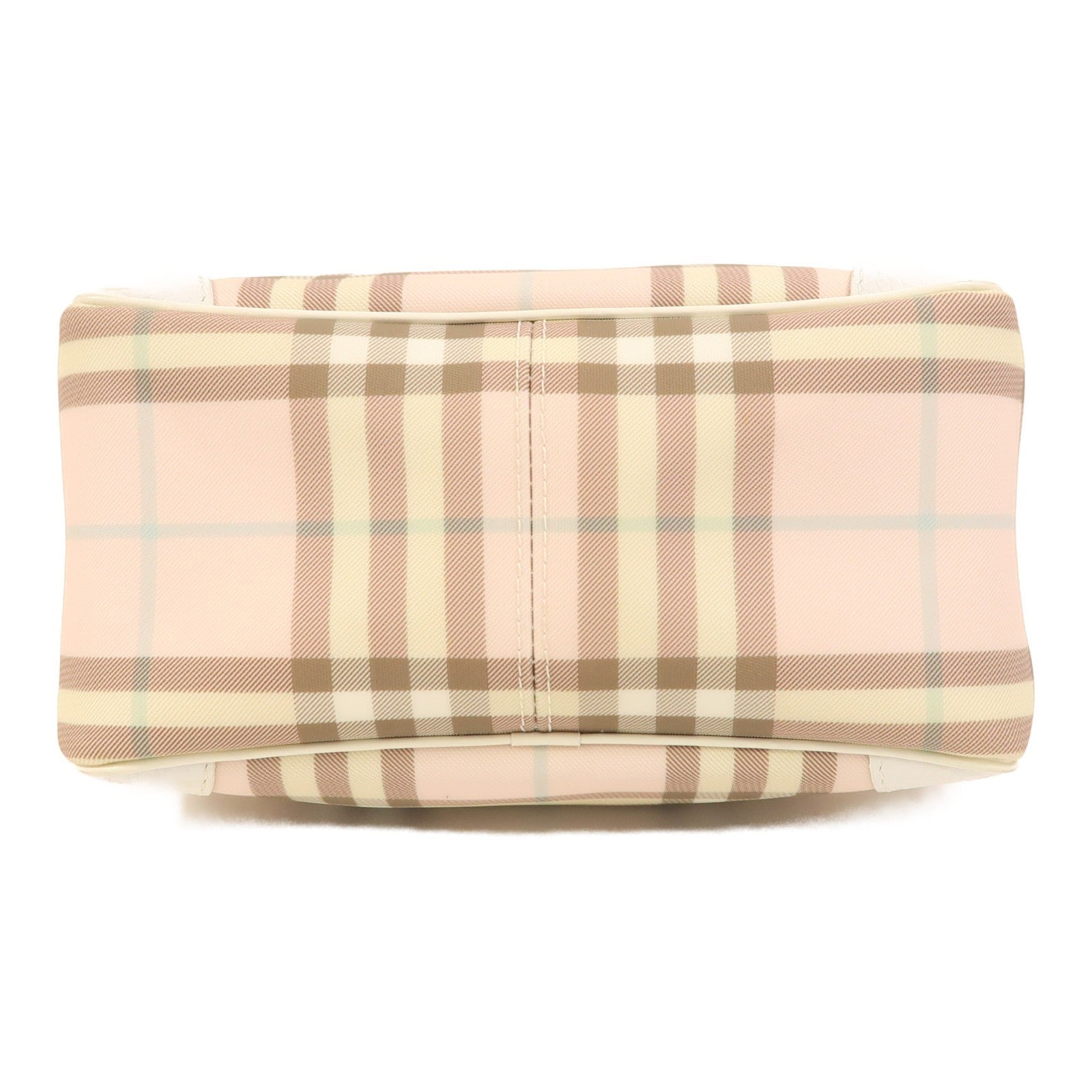 Burberry SHW Hand Bag - Pink White, Coated Canvas