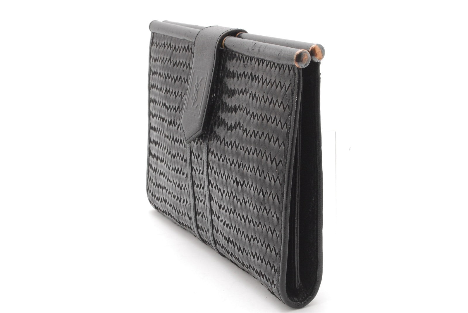 Saint Laurent Yves Clutch Bag - Black, Leather