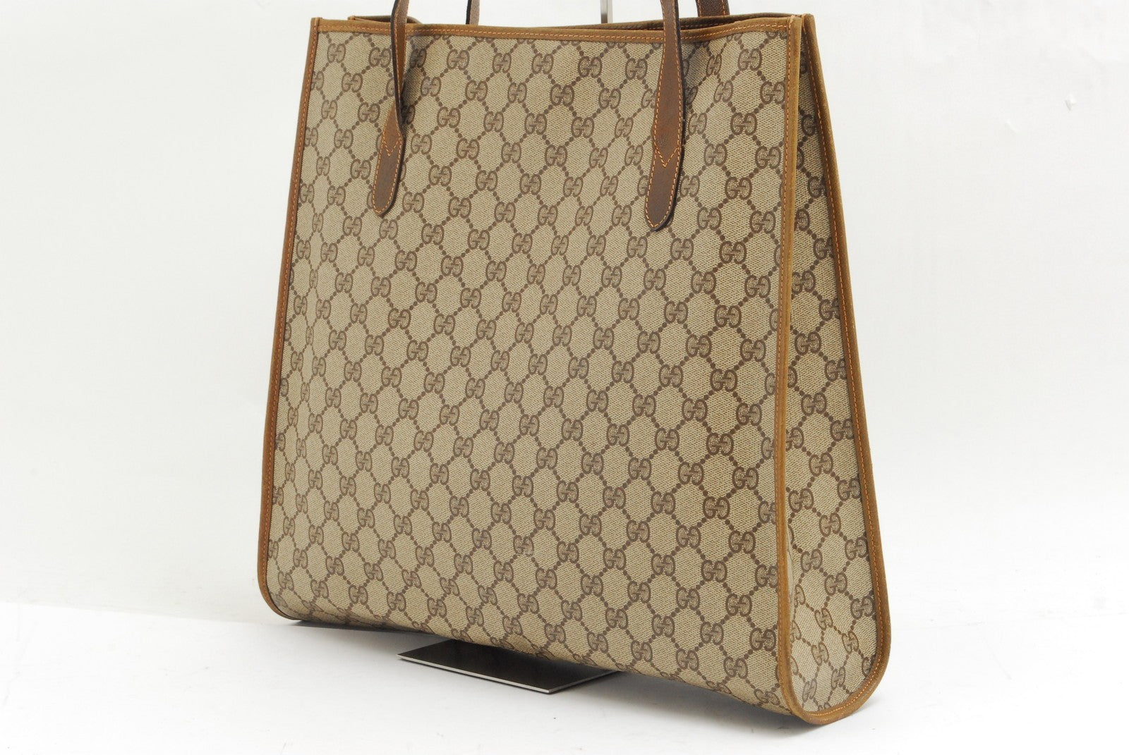 Gucci Vintage GG Supreme Shoulder Bag - Brown, PVC Leather 