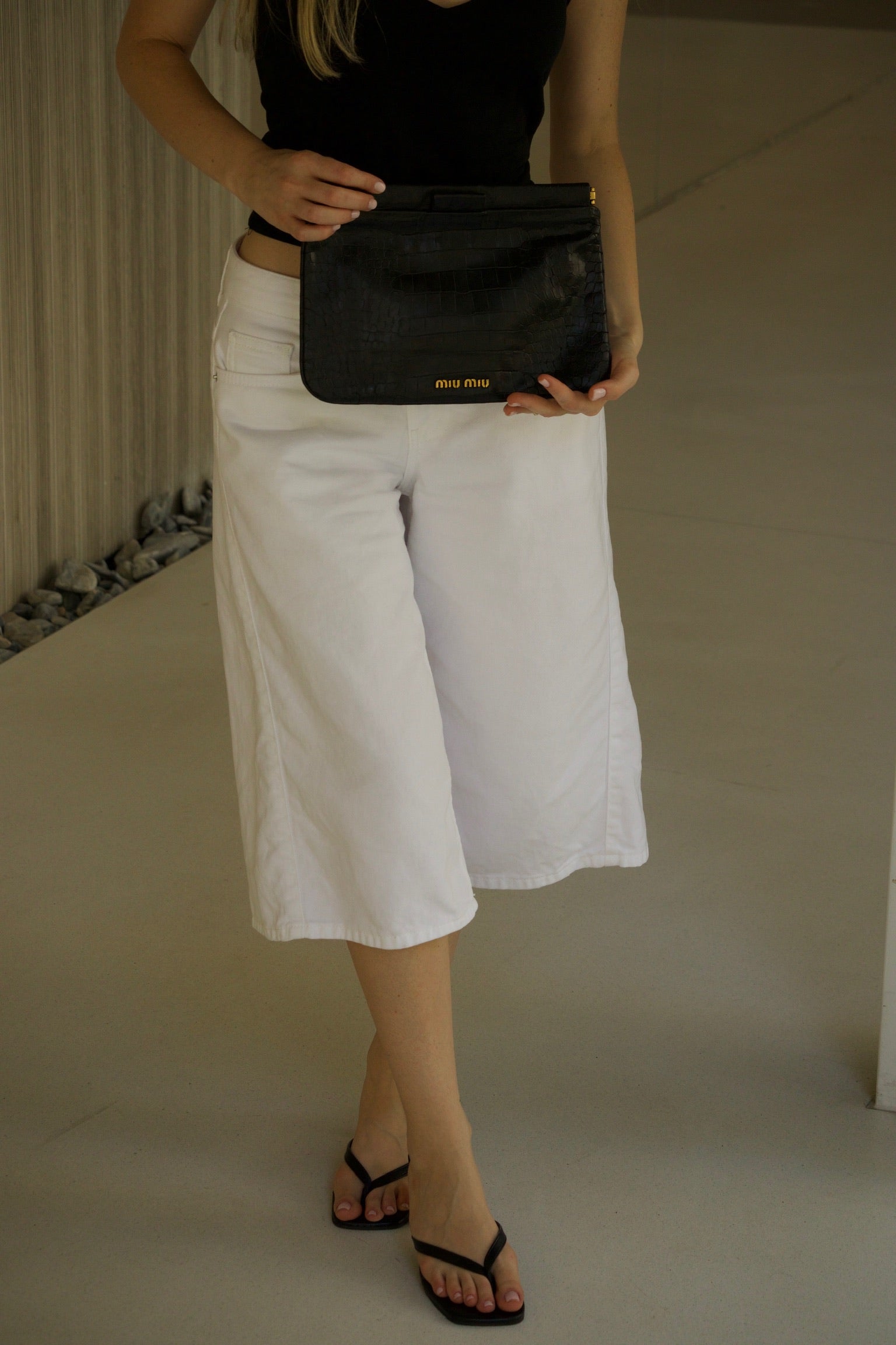 Miu Miu Black leather Clutch