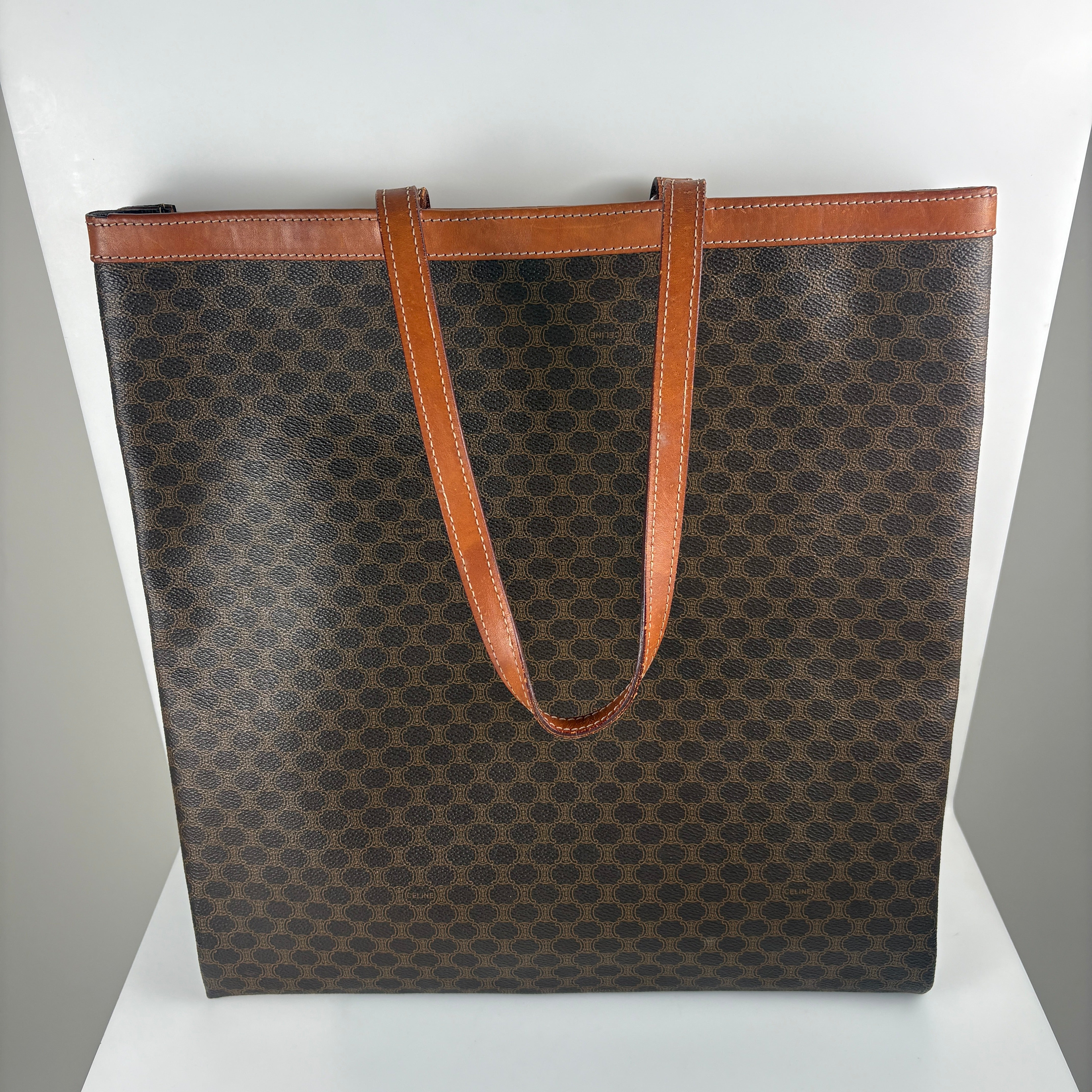 Celine Macadam tote bag- brown