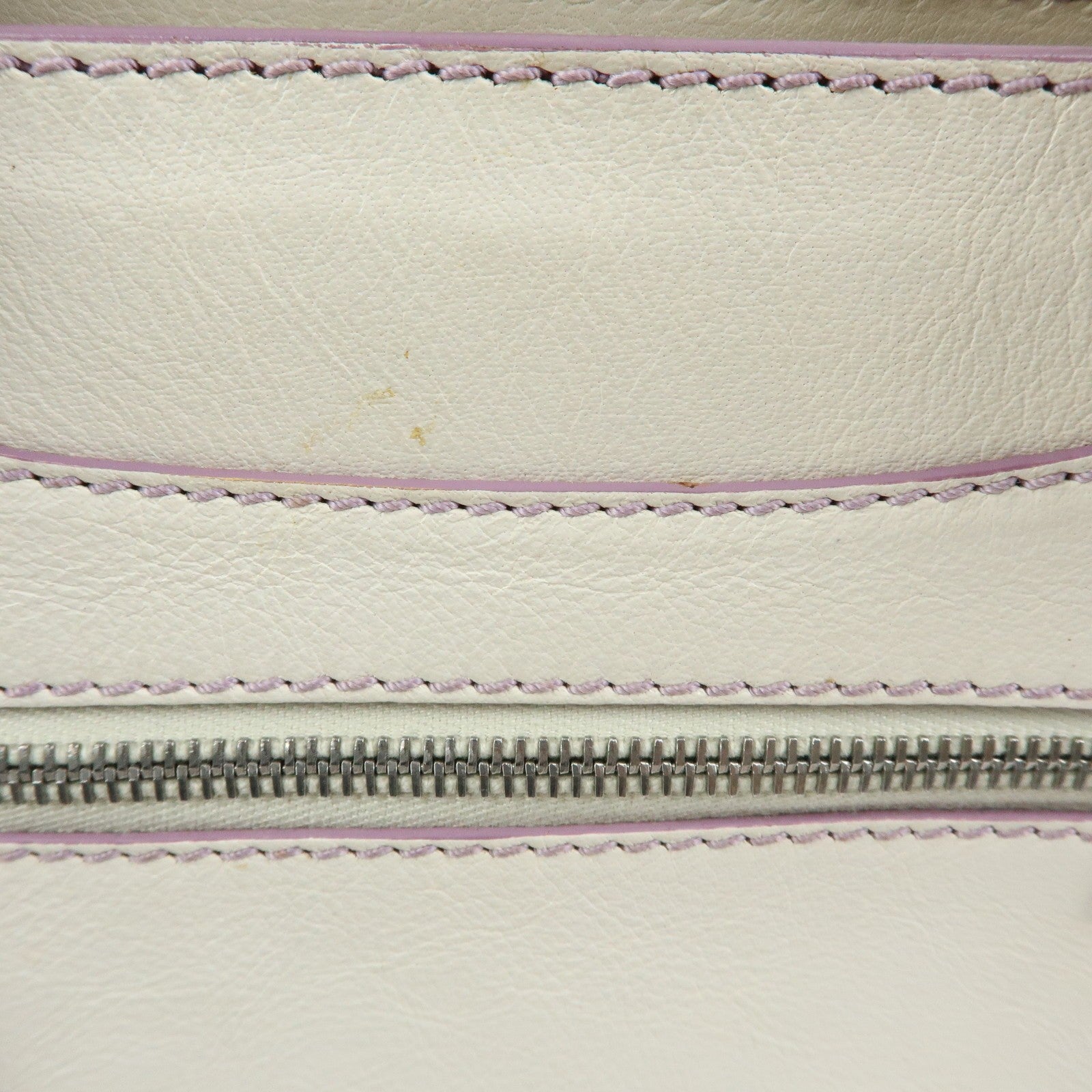 Celine Boogie Bag Handbag - White, Purple, Leather