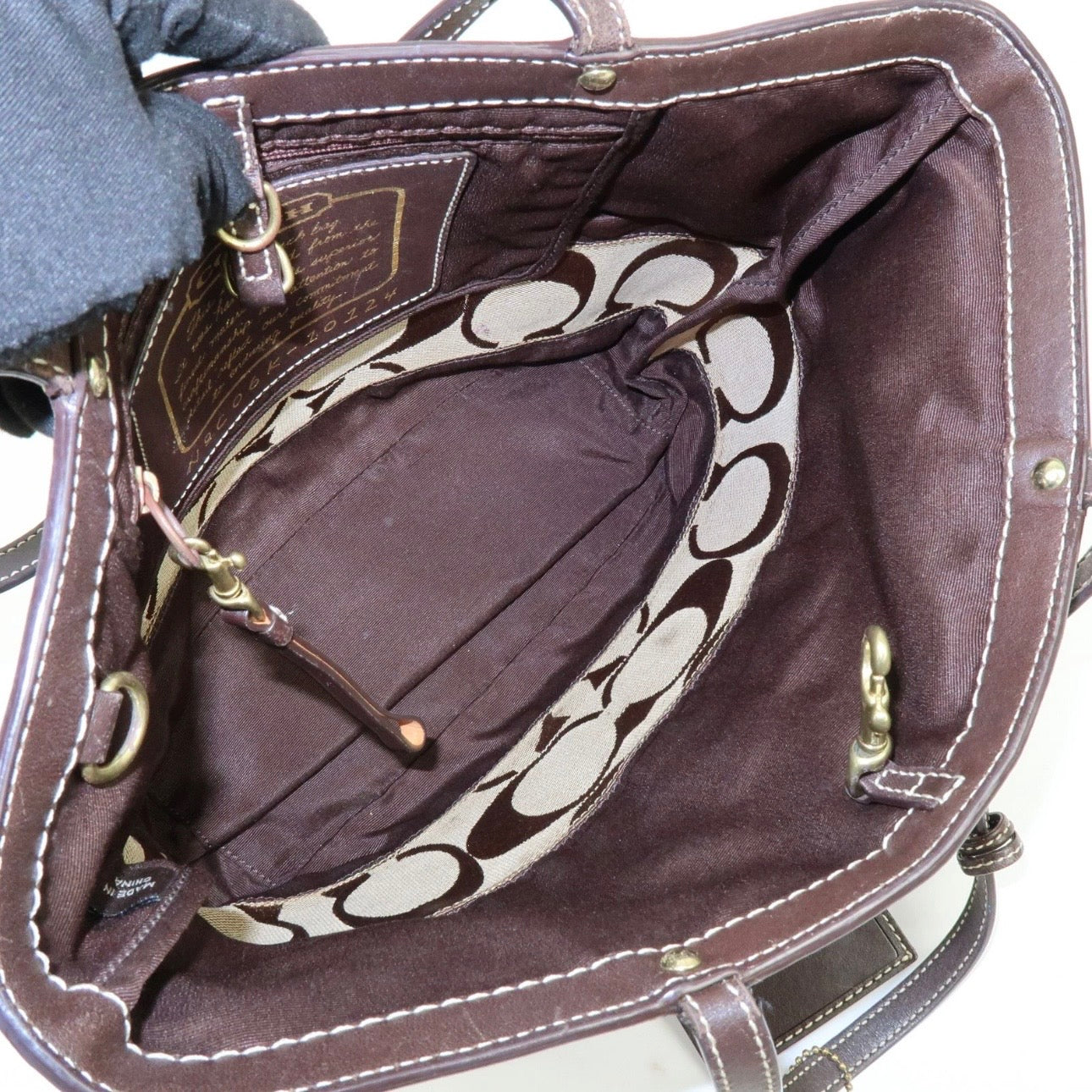 Coach Signature Brown Tote Bag