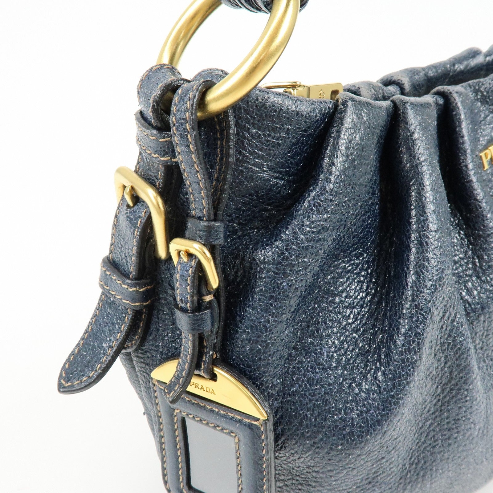 Prada Shoulder Bag - Navy, Leather