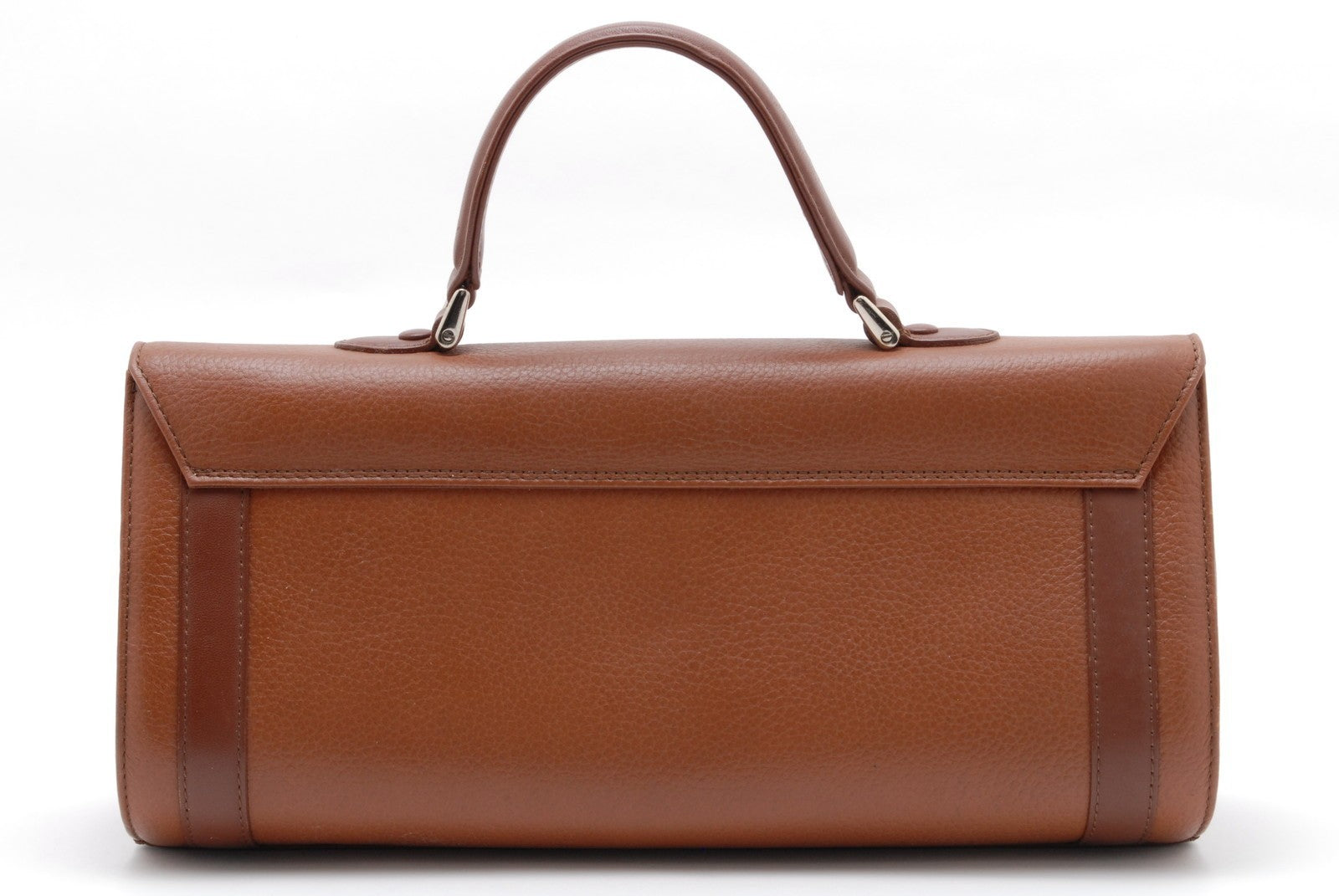 Burberry Burberrys Top Handel Handbag - Brown, Leather