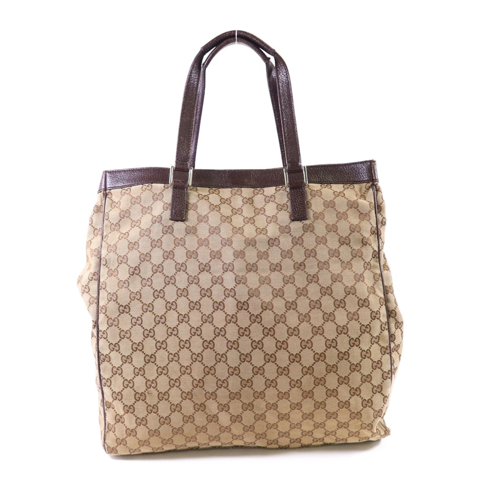 Gucci GG SHW Tote Bag - Brown, Canvas 